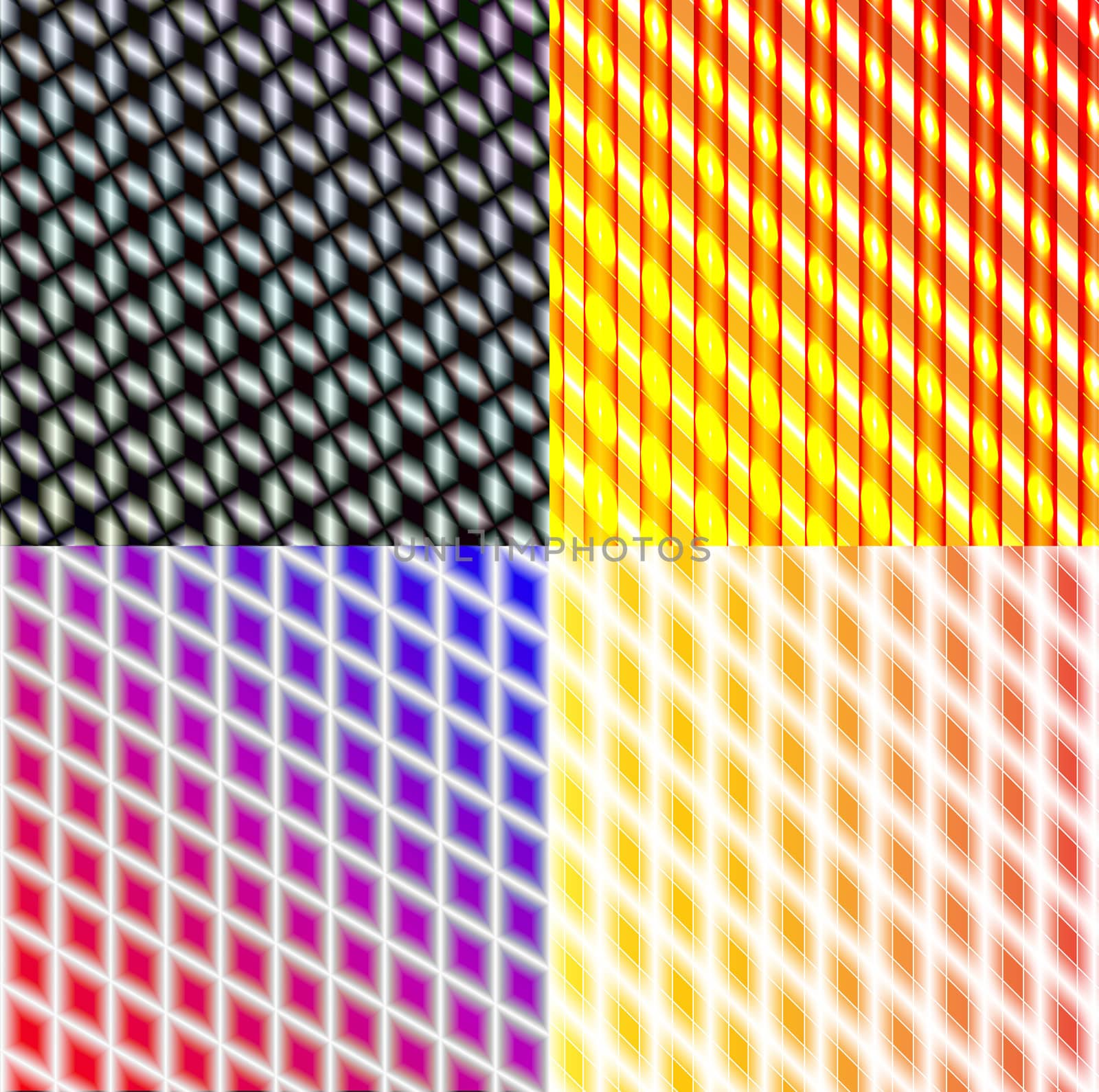 Set of dark abstract spectrum background lines.  illustration