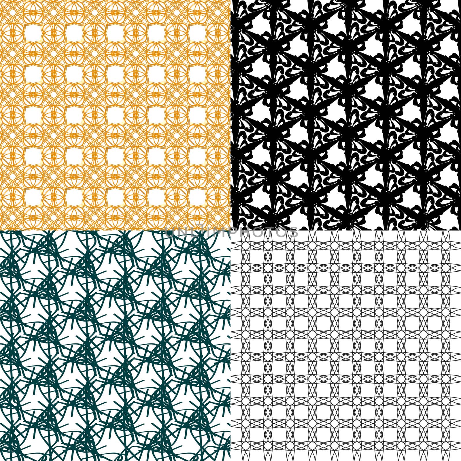 Set of abstract vintage geometric wallpaper pattern background.  by serhii_lohvyniuk