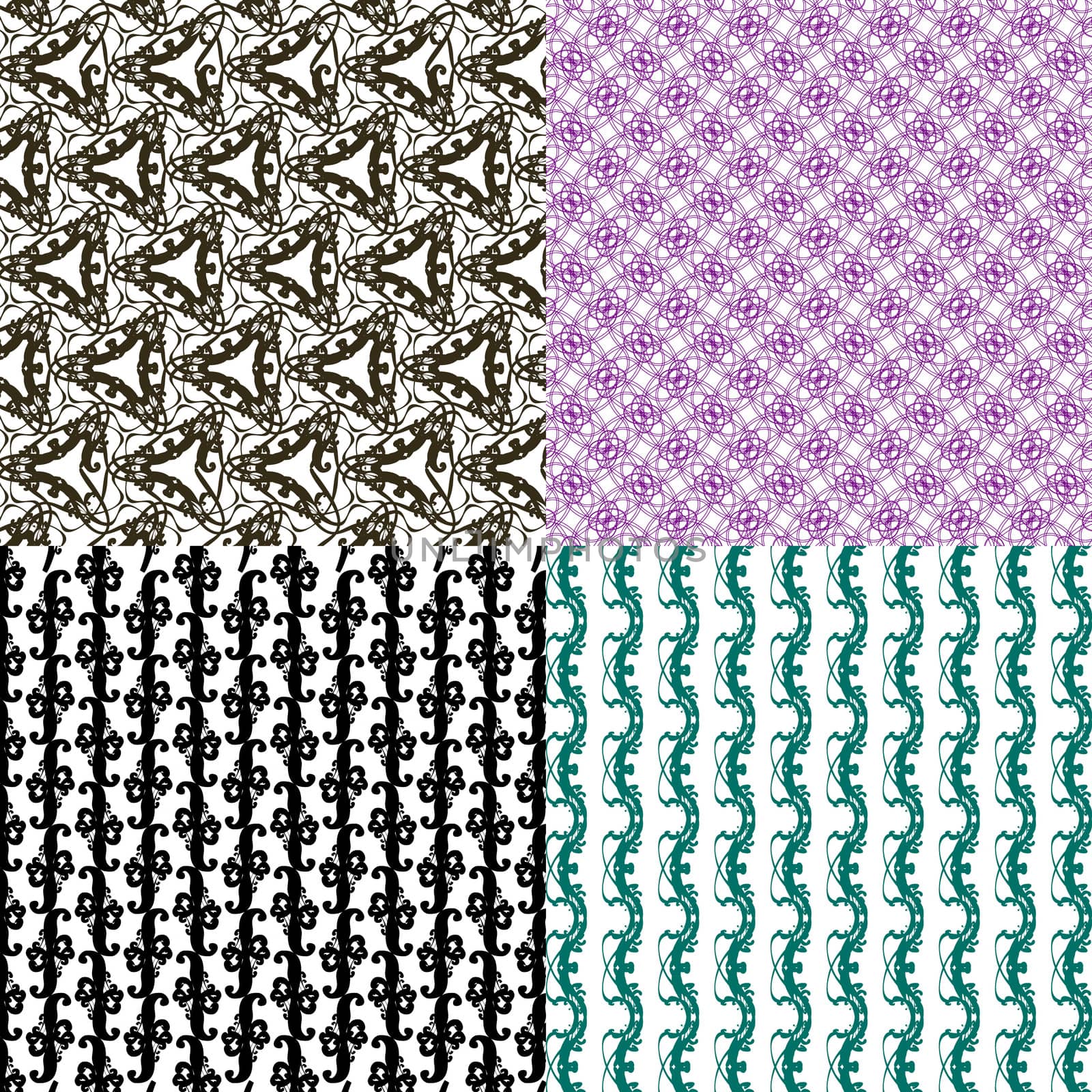 Set of  pattern. Modern stylish texture. Repeating abstract background.  by serhii_lohvyniuk