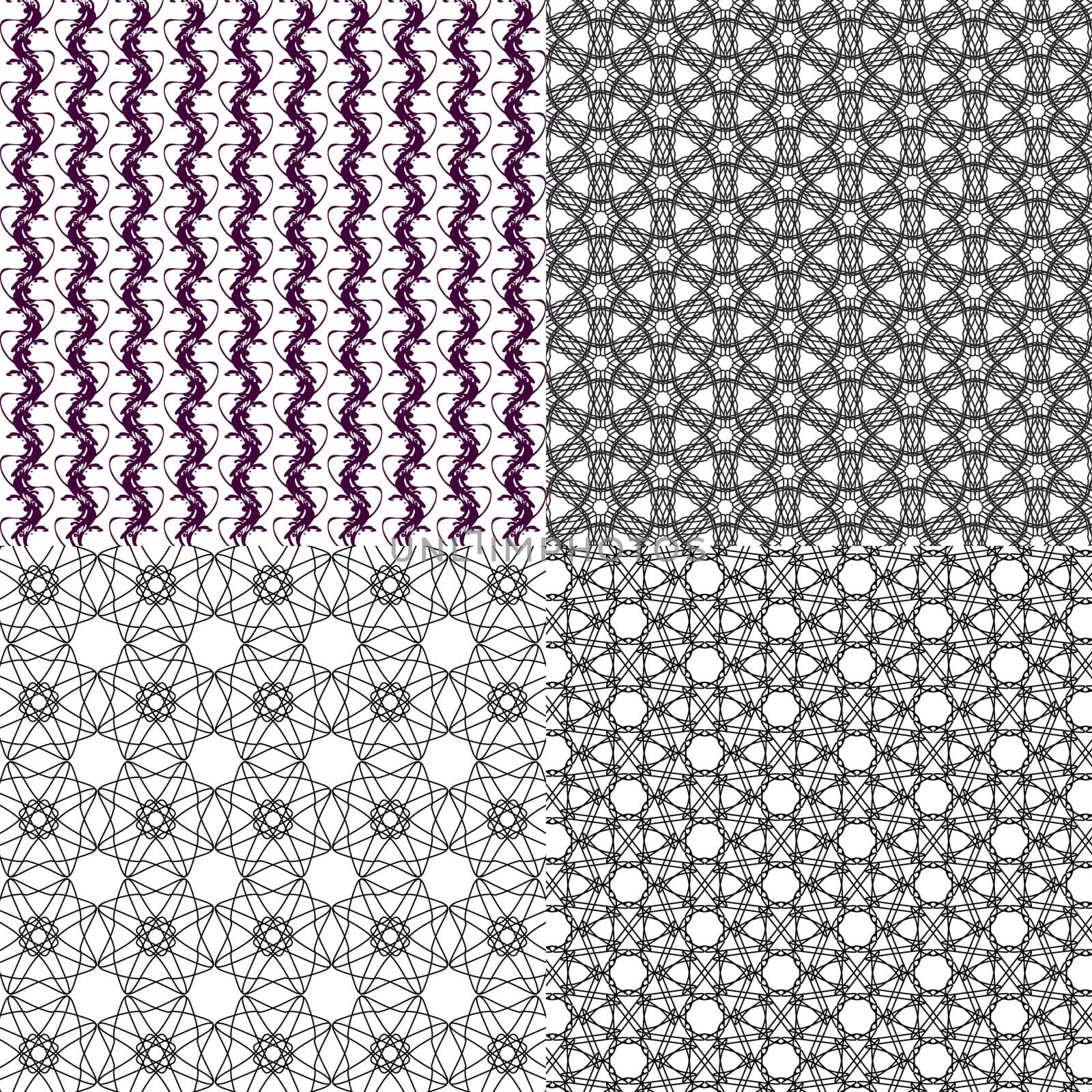 Geometric patterns, tiling. Set of  abstract vintage backgrounds.  by serhii_lohvyniuk