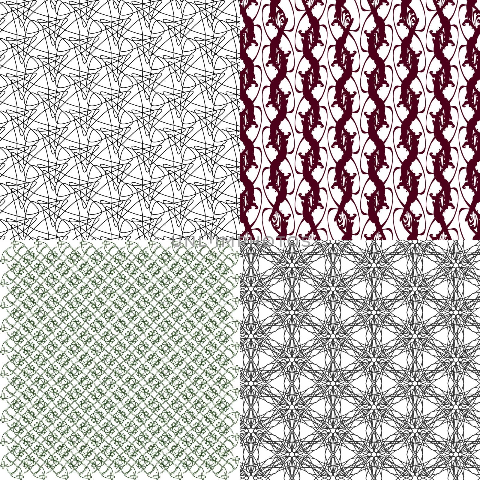 Geometric patterns, tiling. Set of  abstract vintage backgrounds.  by serhii_lohvyniuk