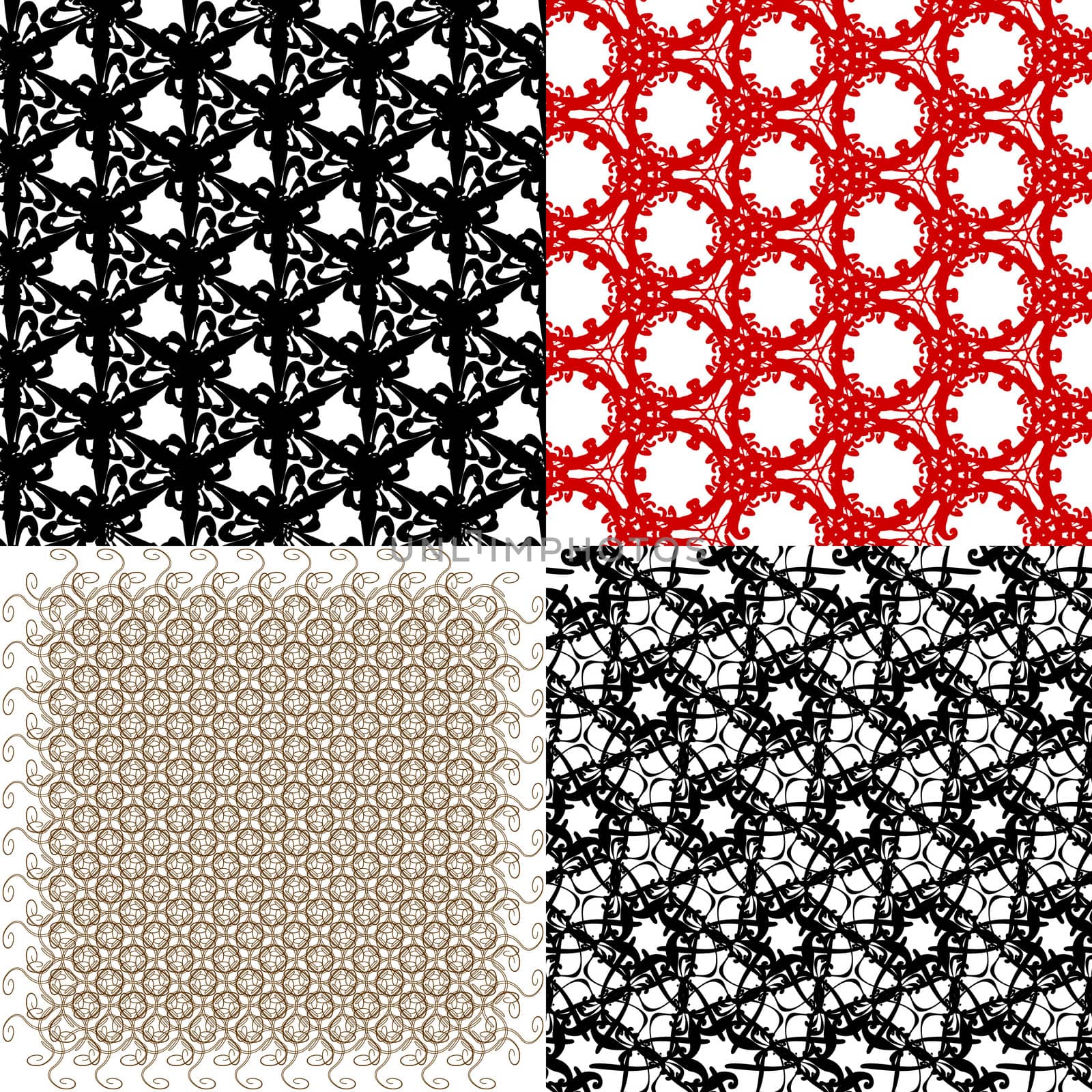 Set of abstract vintage geometric wallpaper pattern background.  by serhii_lohvyniuk