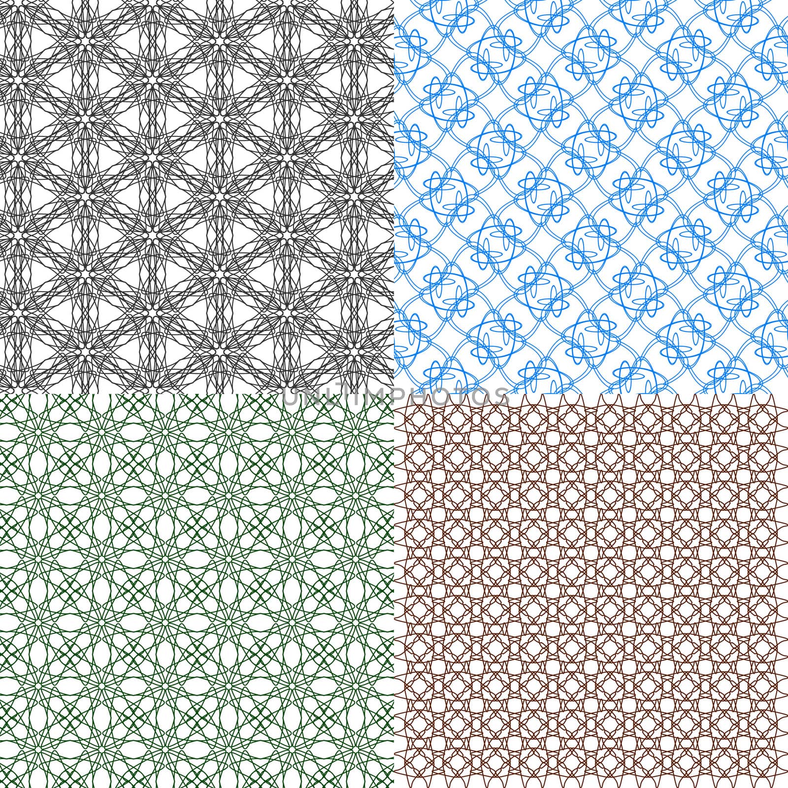 Set of abstract vintage geometric wallpaper pattern background.  by serhii_lohvyniuk
