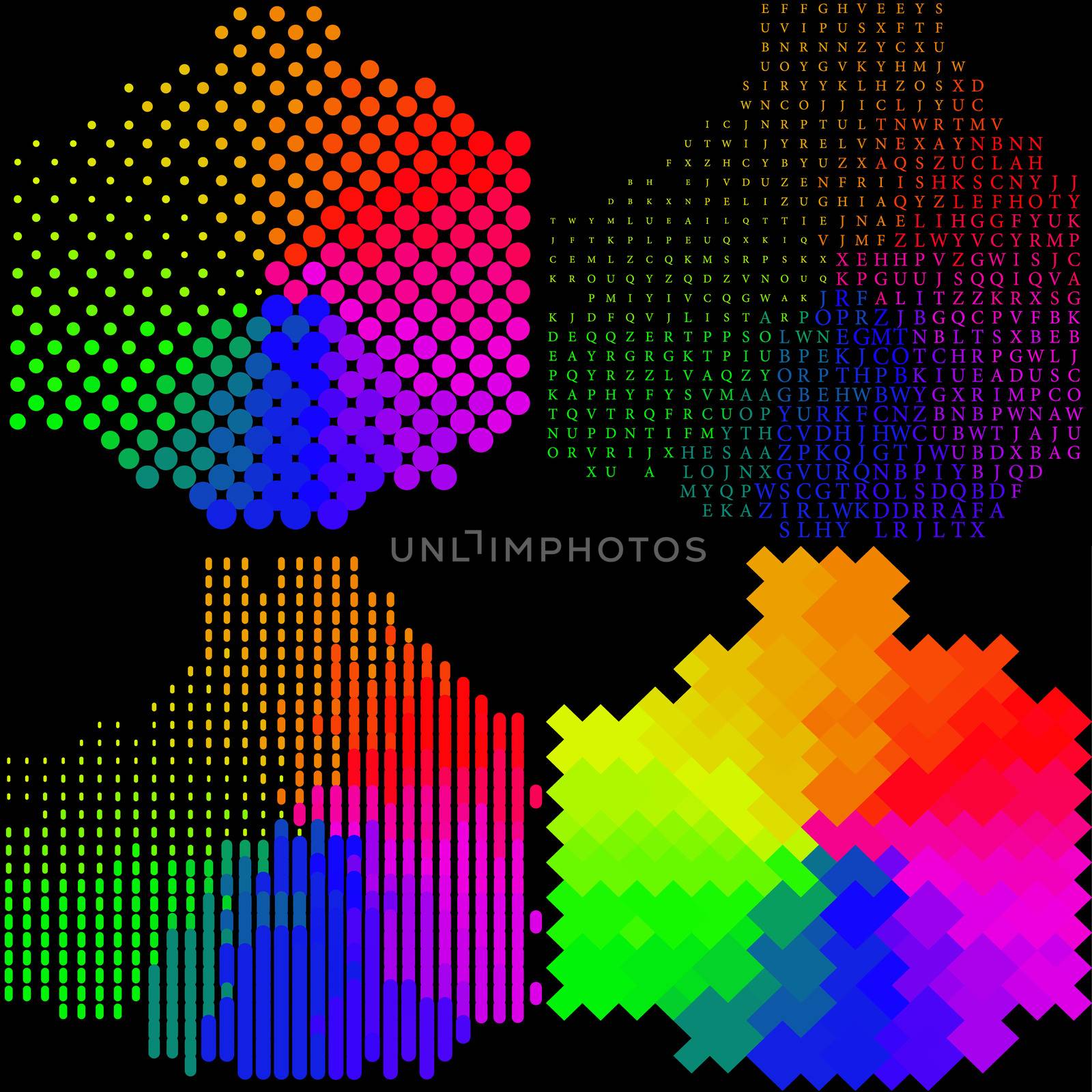 Set of Abstract rainbow colorful background.  by serhii_lohvyniuk