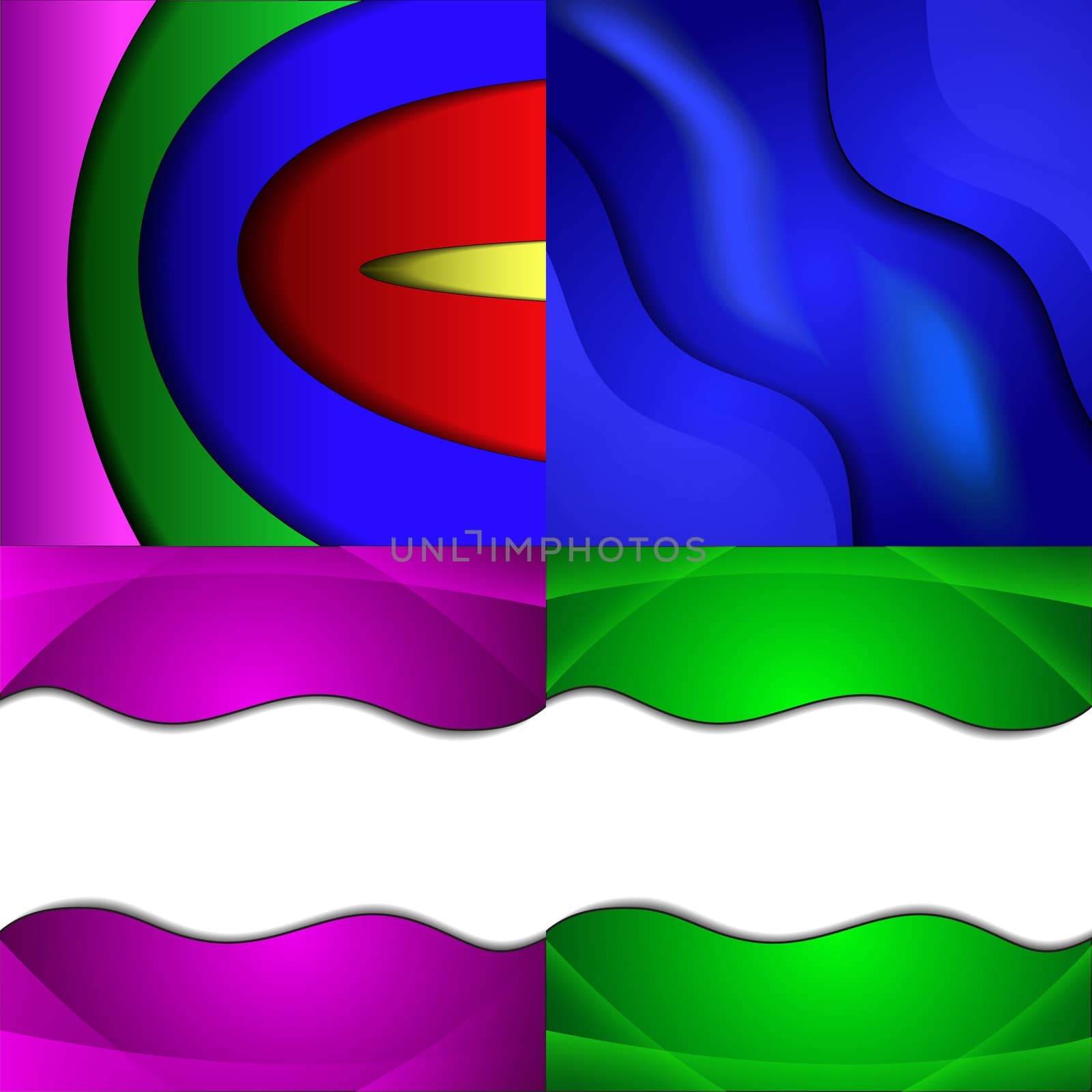 Set of bright abstract backgrounds. Design eps 10.  illustration