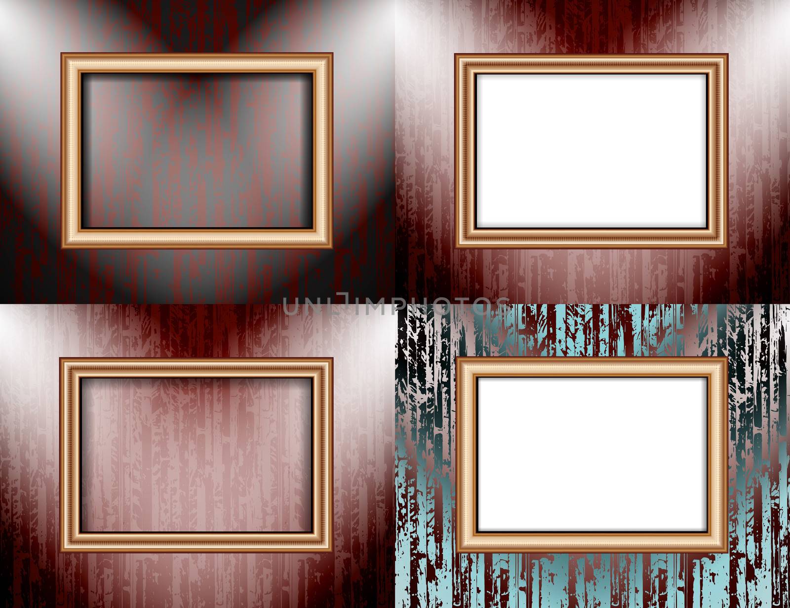 Set of Background with frames and spotlights.  by serhii_lohvyniuk