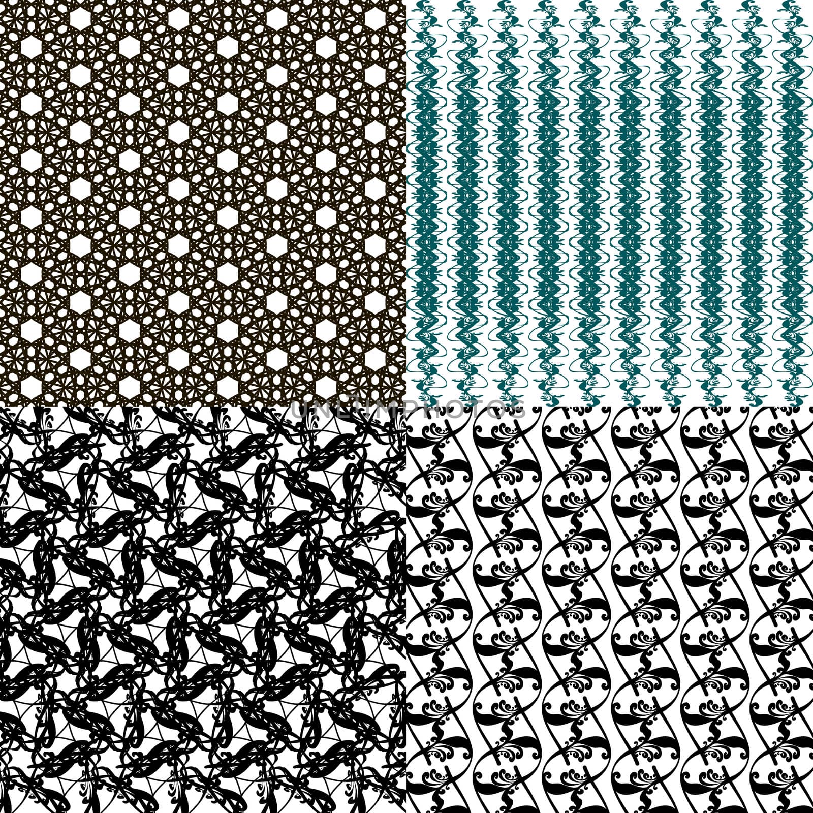 Set of  geometric pattern in op art design.  art. by serhii_lohvyniuk