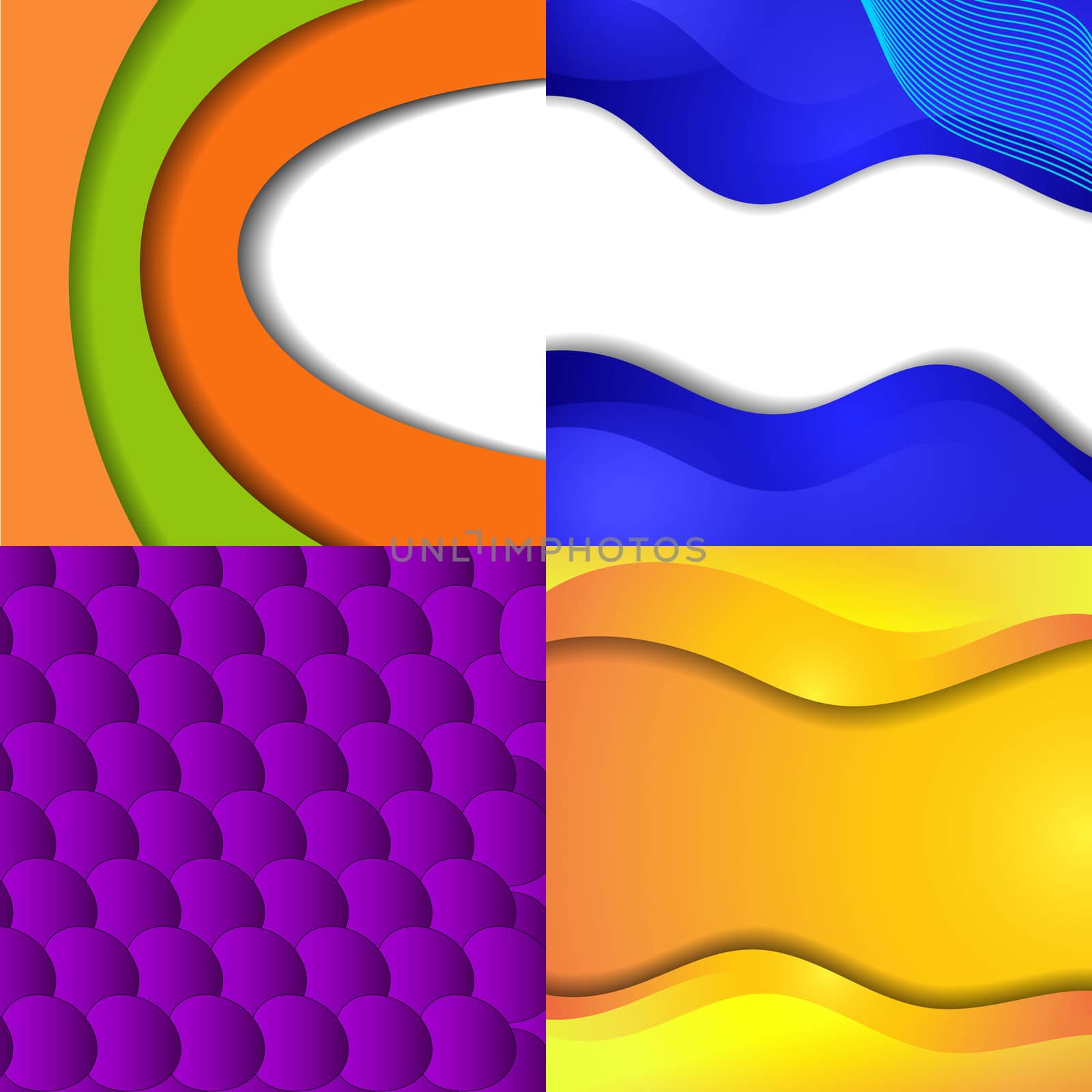Set of bright abstract backgrounds. Design eps 10.  illustration