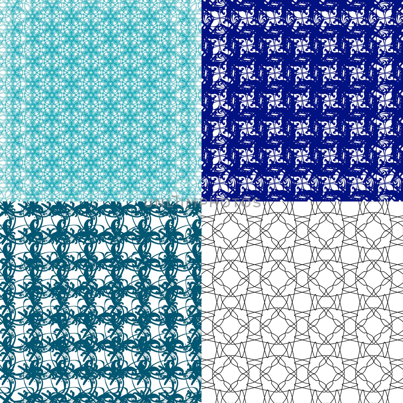 Set of  geometric pattern in op art design.  art. by serhii_lohvyniuk