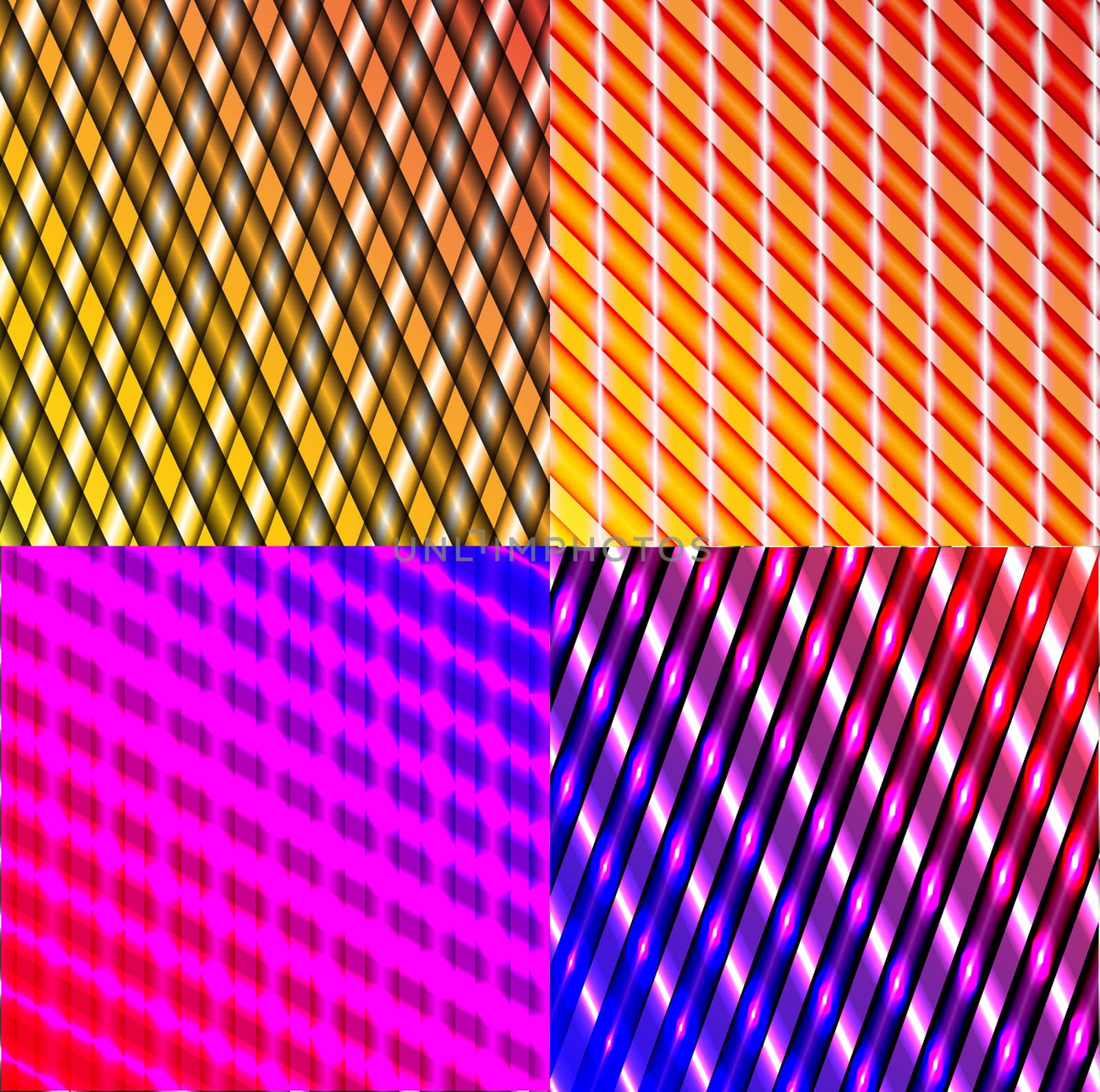 Set of dark abstract spectrum background lines.  illustration