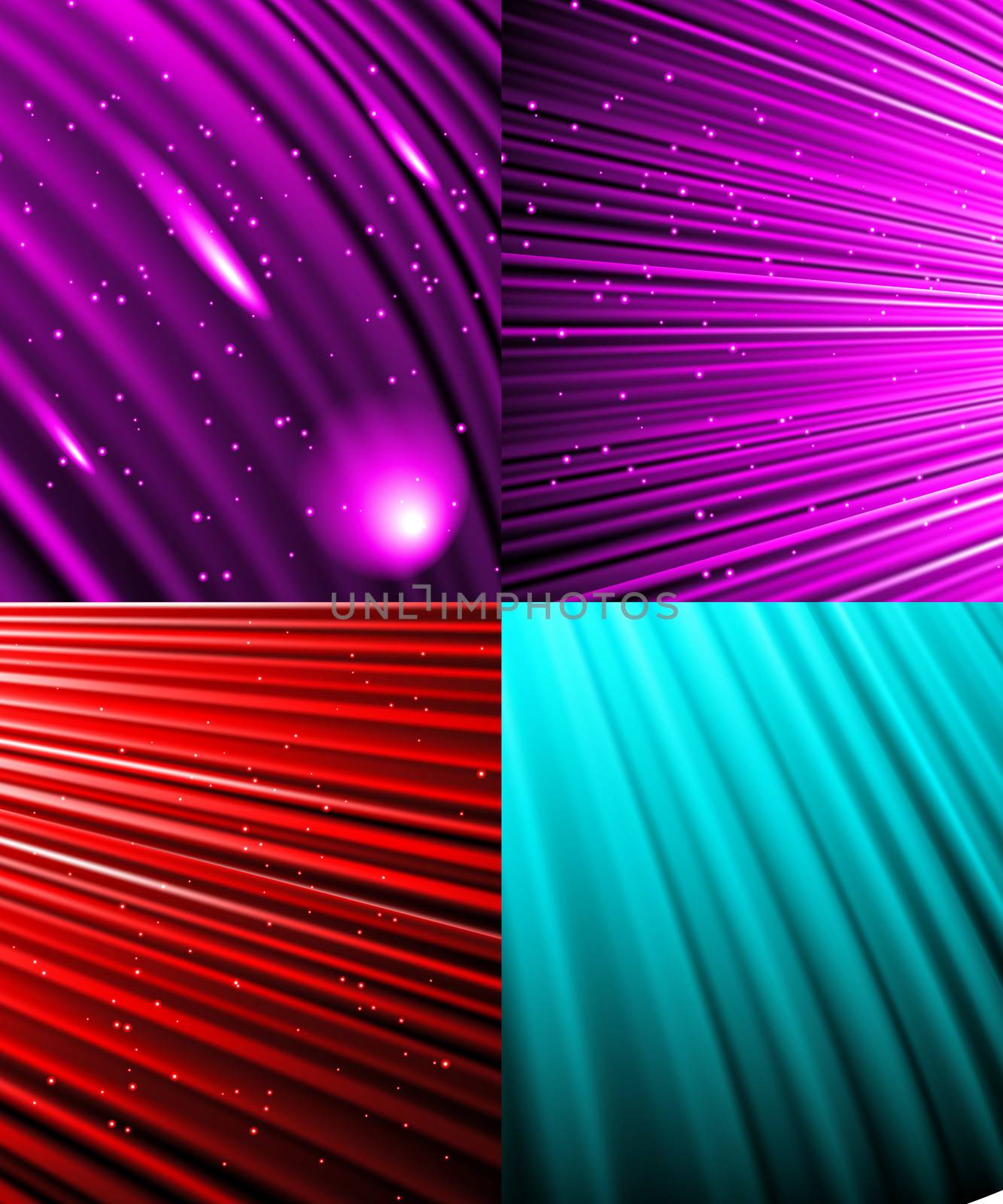 Set of Abstract luminous rays background.  by serhii_lohvyniuk