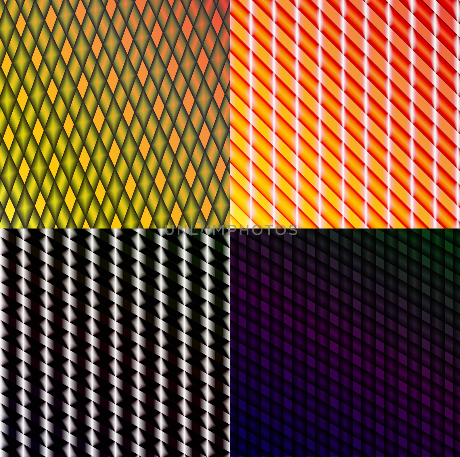 Set of dark abstract spectrum background lines.  illustration