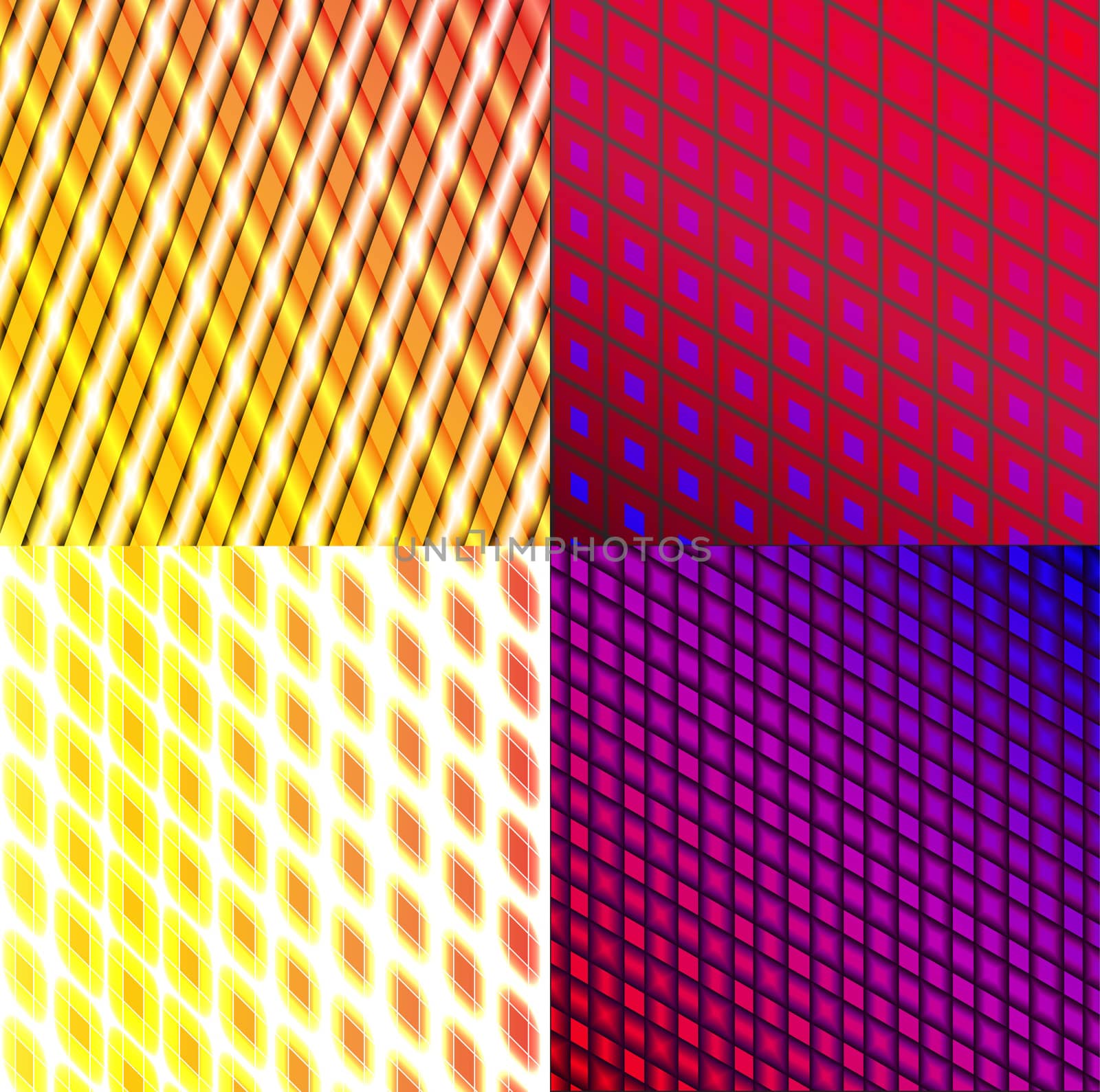 Set of dark abstract spectrum background lines.  illustration