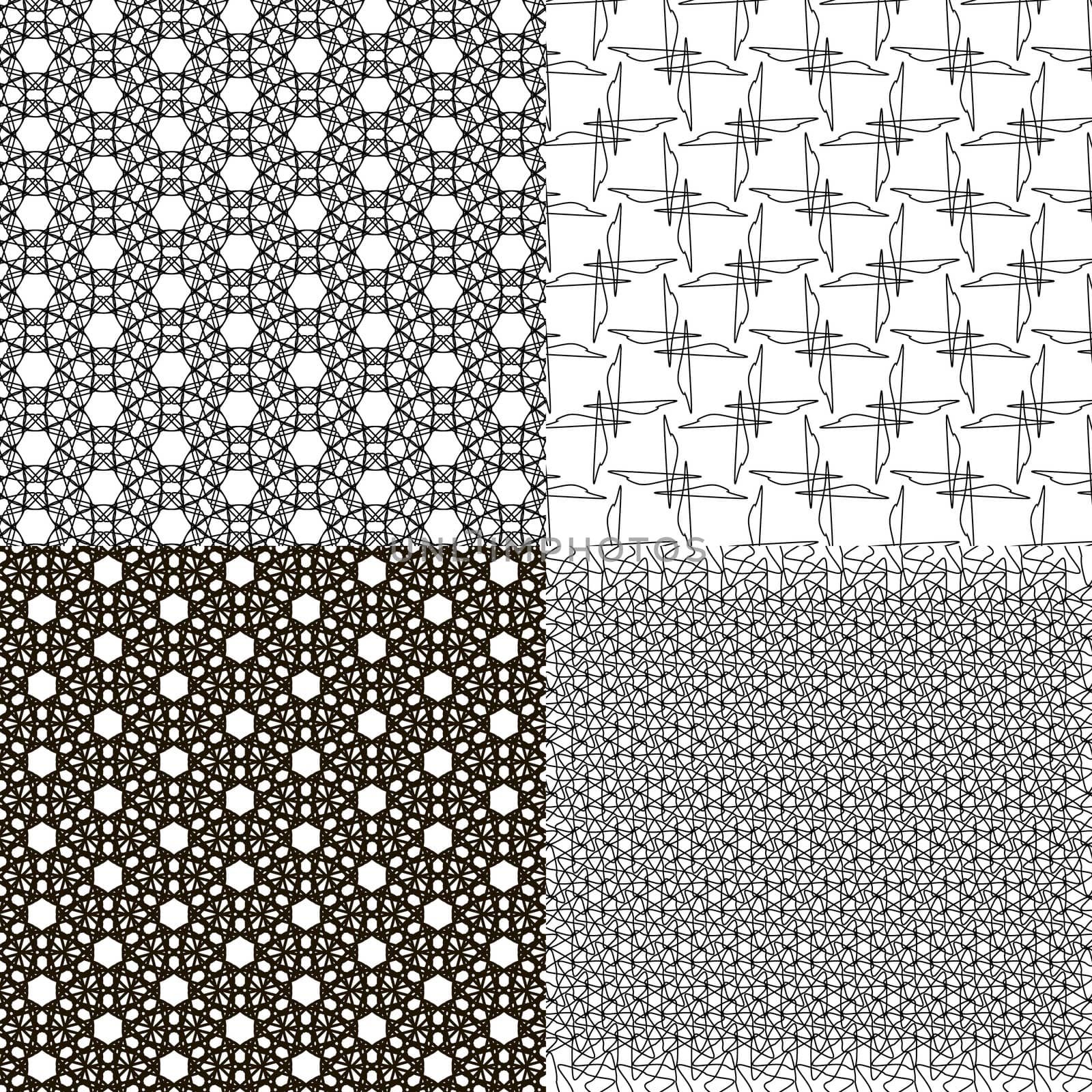 Set of  pattern. Modern stylish texture. Repeating abstract background.  by serhii_lohvyniuk