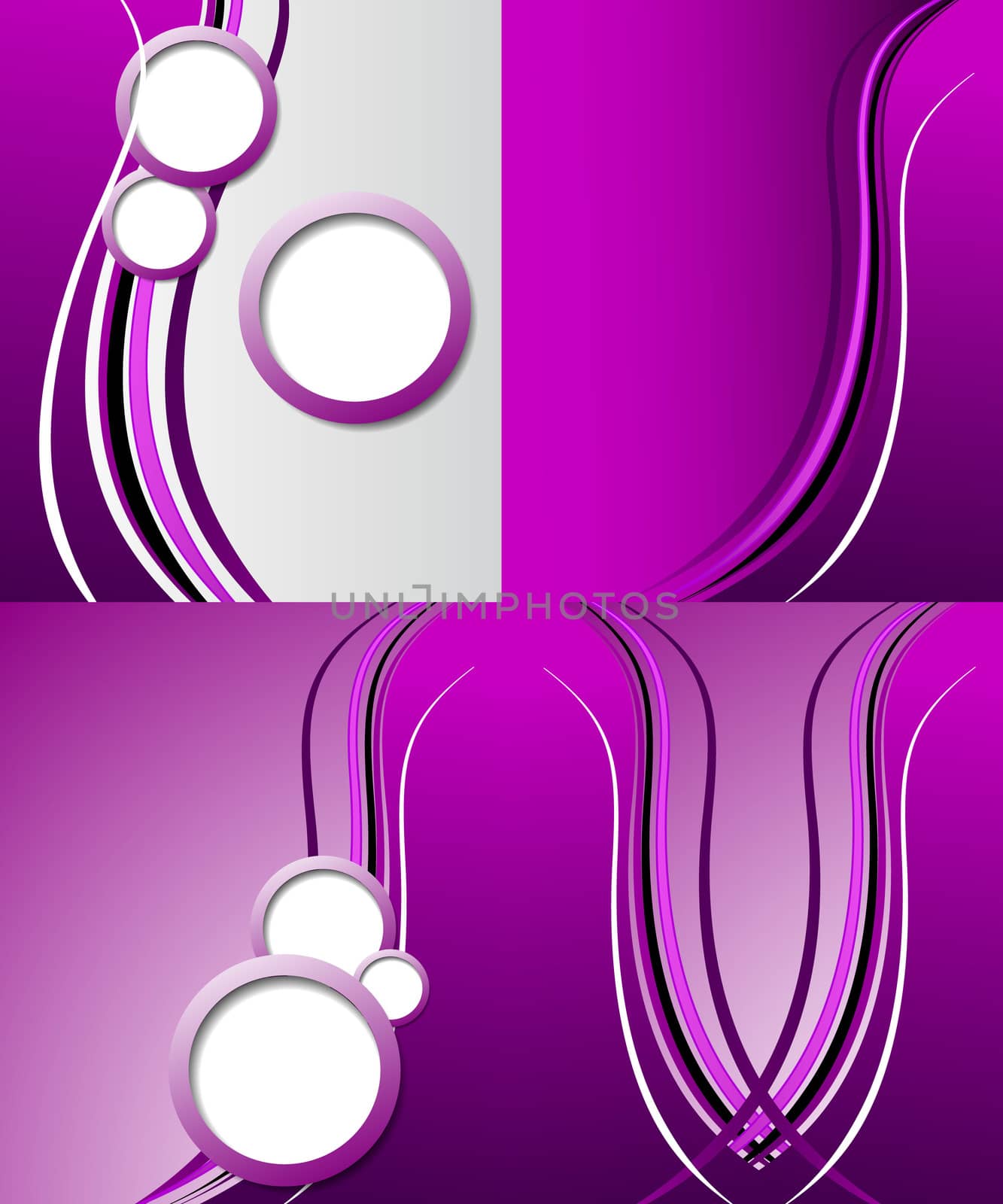 Set of 4 abstract purple backgrounds with space for your text. Raster copy by serhii_lohvyniuk