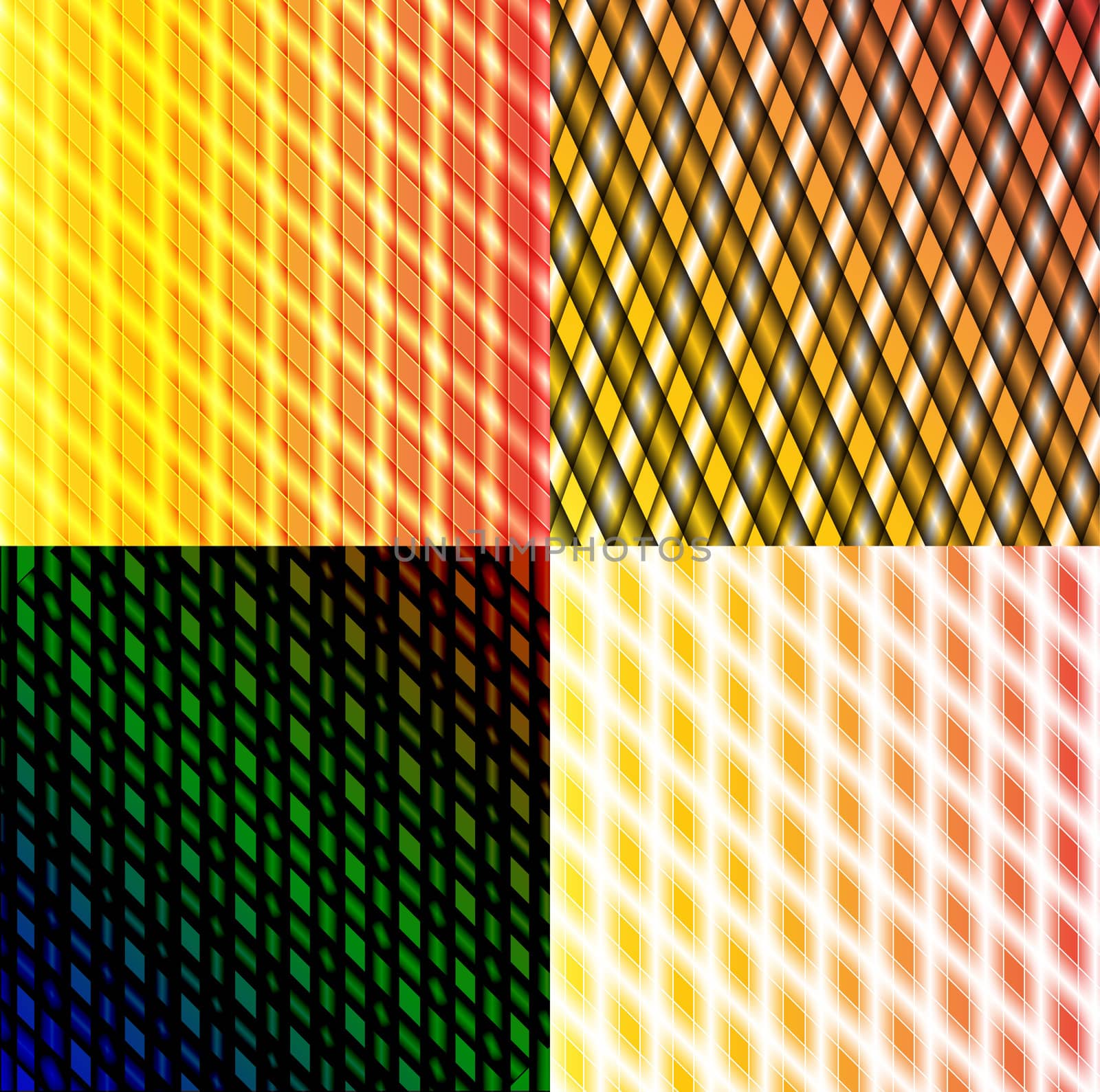 Set of dark abstract spectrum background lines.  illustration