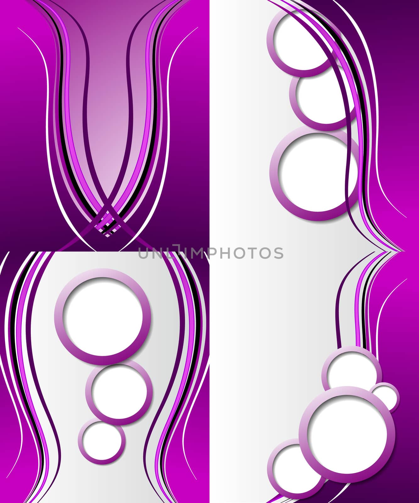 Set of 4 abstract purple backgrounds with space for your text. Raster copy by serhii_lohvyniuk