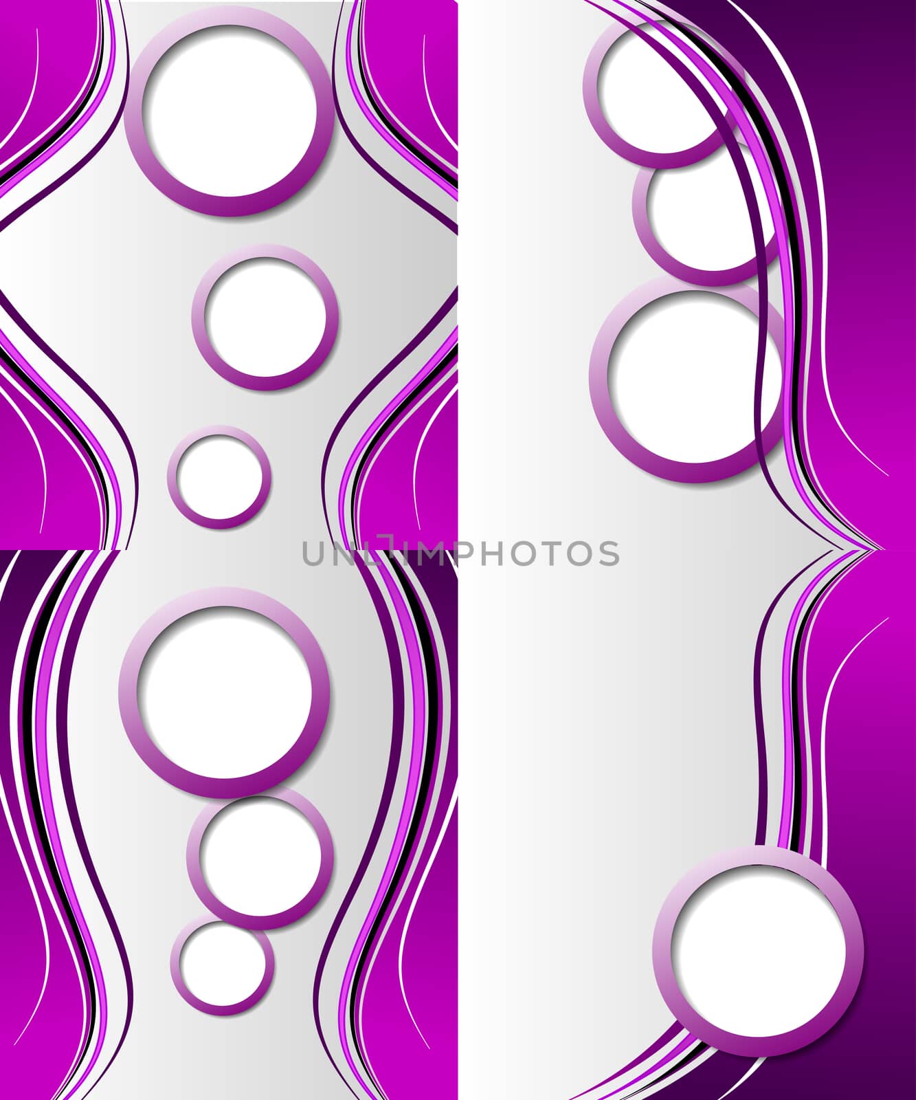 Set of 4 abstract purple backgrounds with space for your text. Raster copy by serhii_lohvyniuk