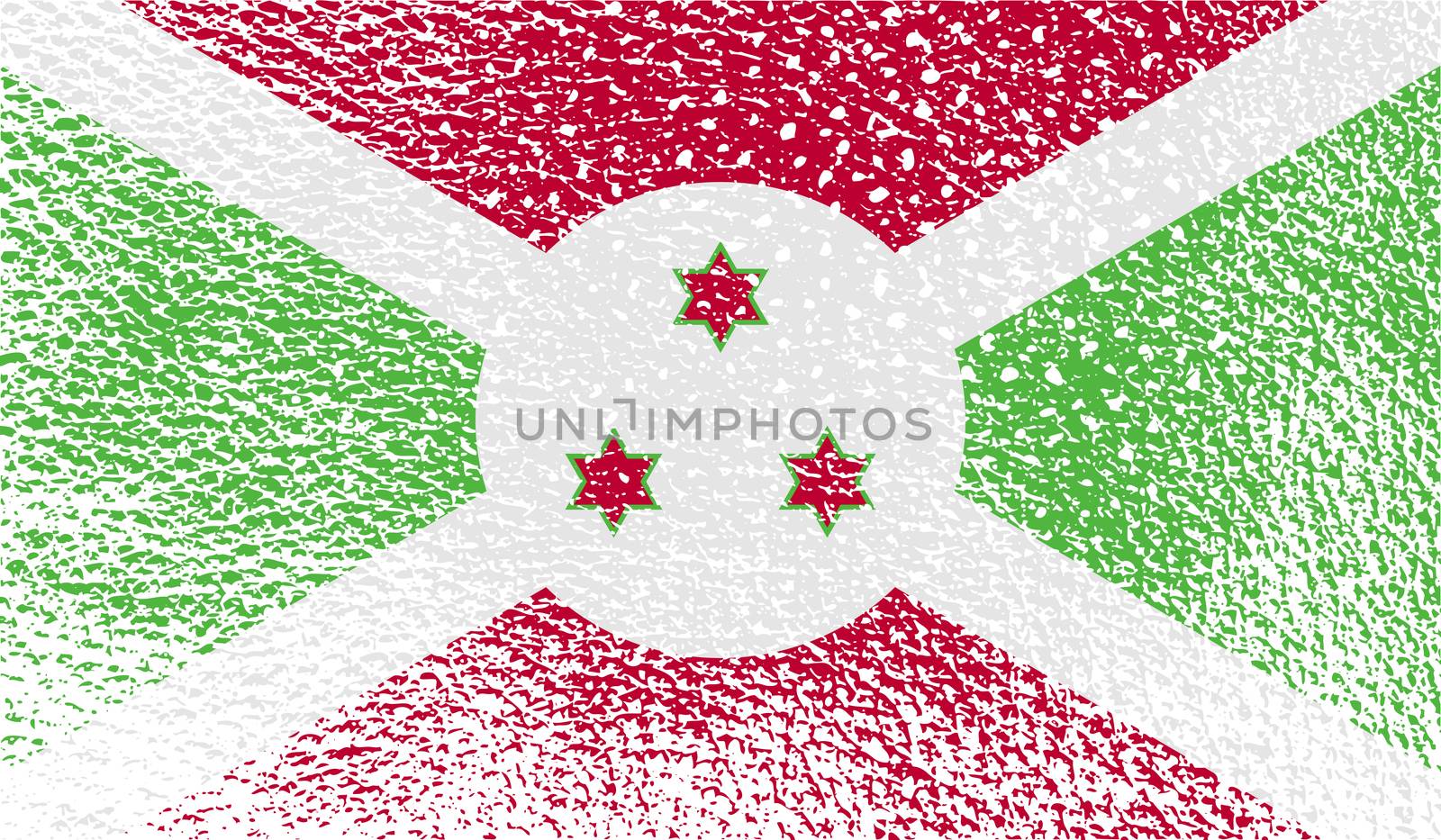 Flag of Burundi with old texture.  by serhii_lohvyniuk
