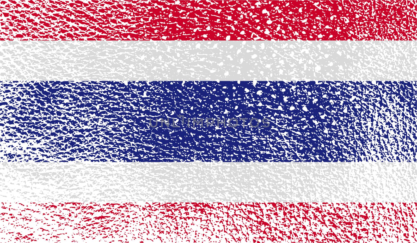 Flag of Thailand with old texture.  by serhii_lohvyniuk
