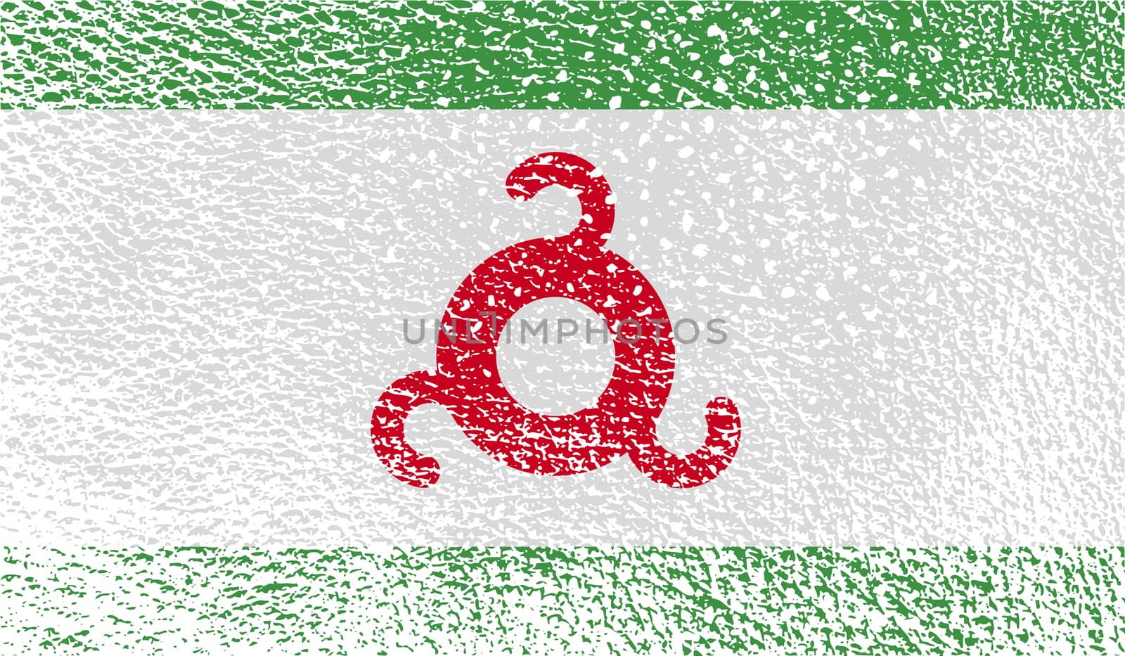Flag of Ingushetia with old texture.  by serhii_lohvyniuk