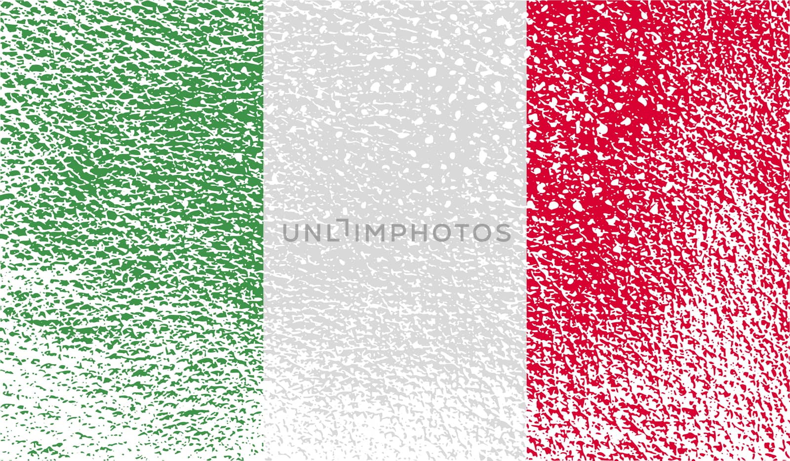 Flag of Italy with old texture.  by serhii_lohvyniuk