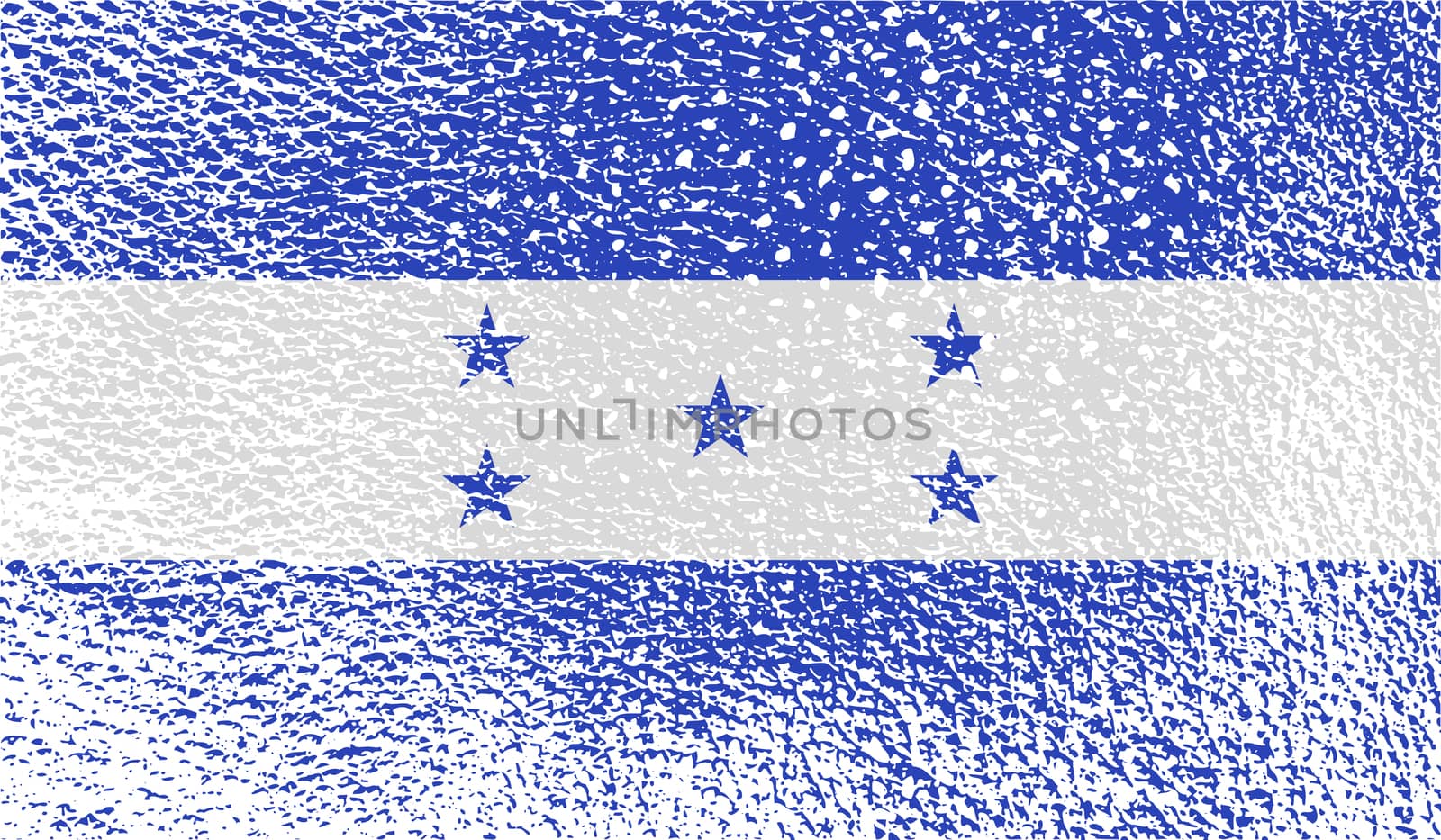 Flag of Honduras with old texture.  by serhii_lohvyniuk