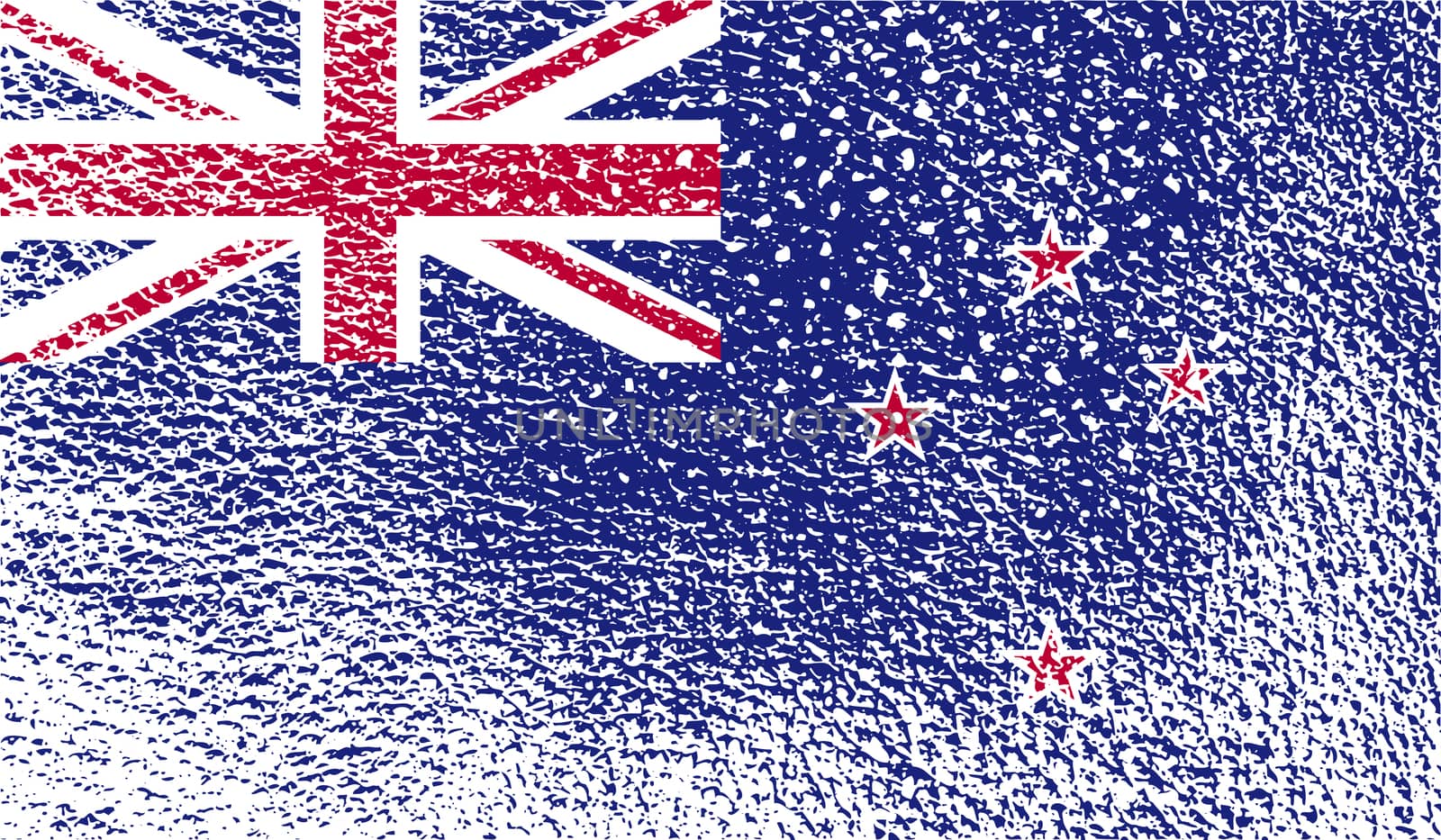 Flag of New Zeland with old texture.  by serhii_lohvyniuk