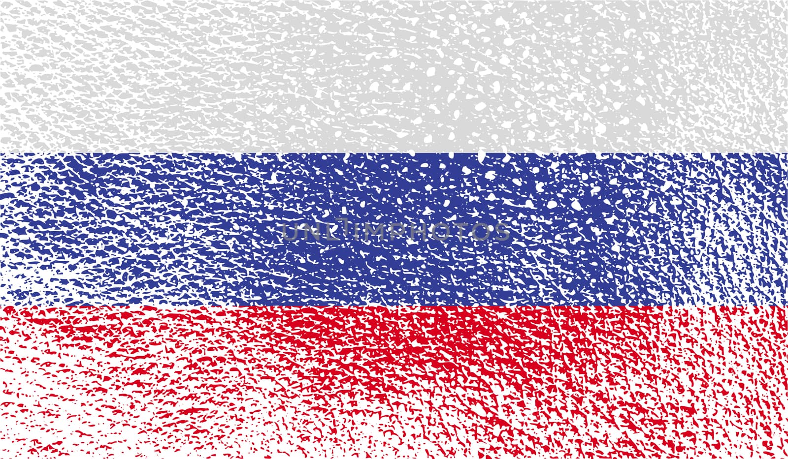 Flag of Russia with old texture.  by serhii_lohvyniuk