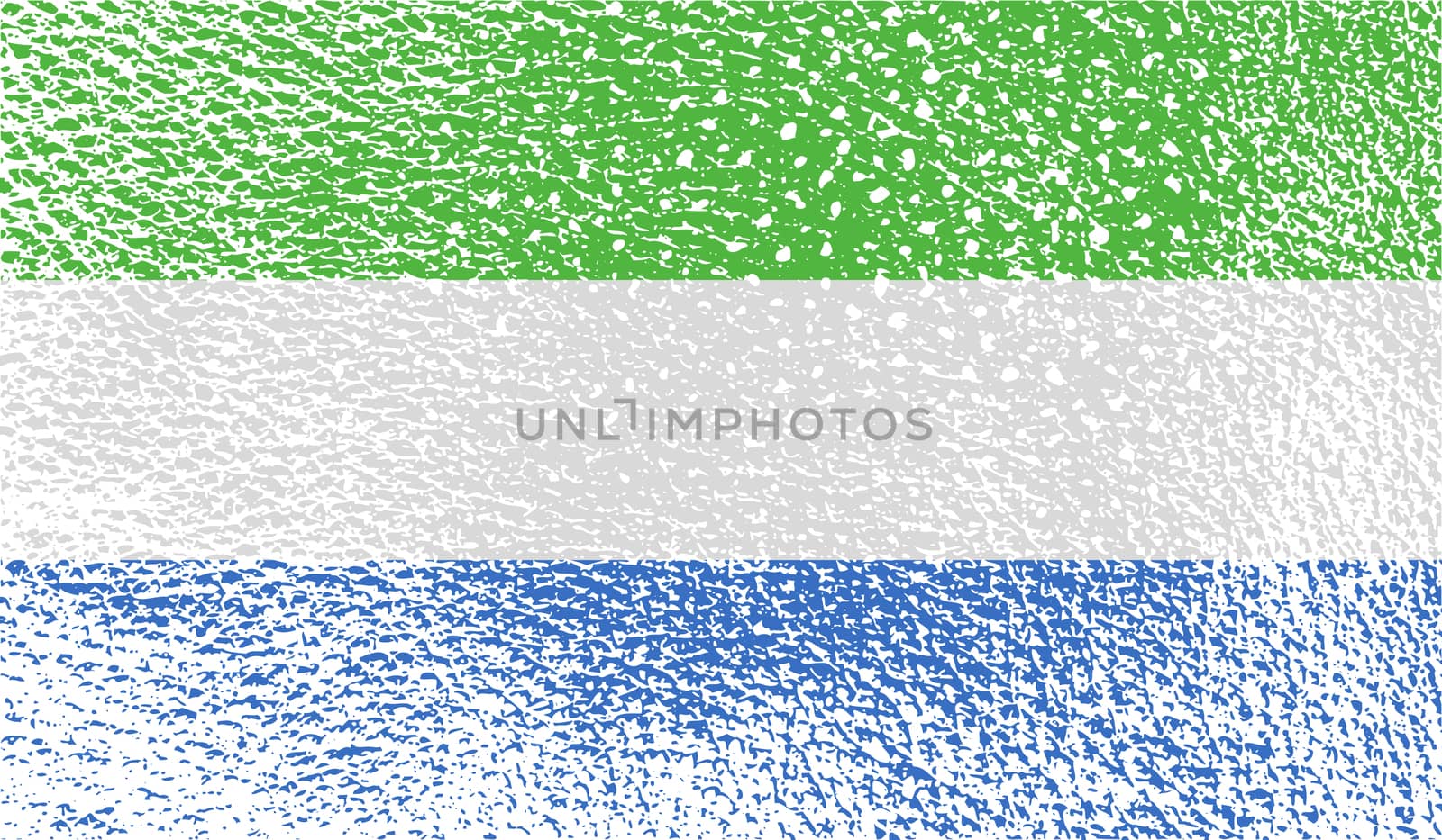 Flag of Sierra Leone with old texture.  by serhii_lohvyniuk