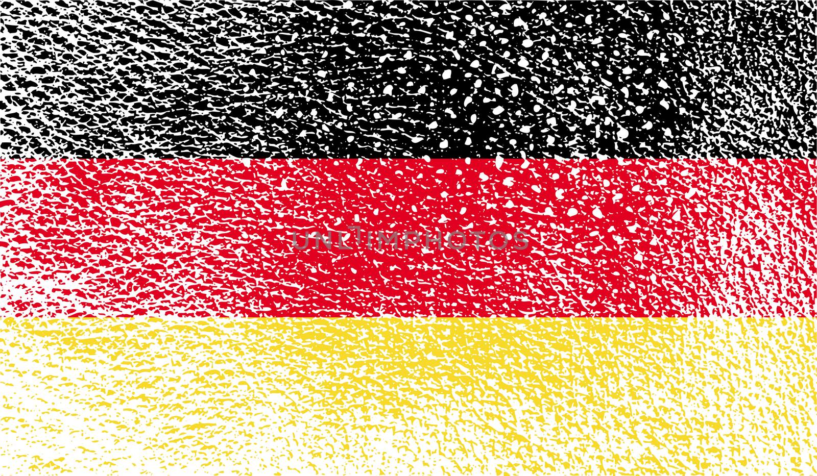 Flag of Germany with old texture.  by serhii_lohvyniuk