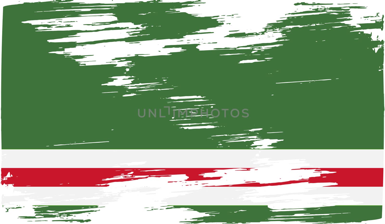 Flag Chechen Republic of Ichkeria with old texture.  by serhii_lohvyniuk