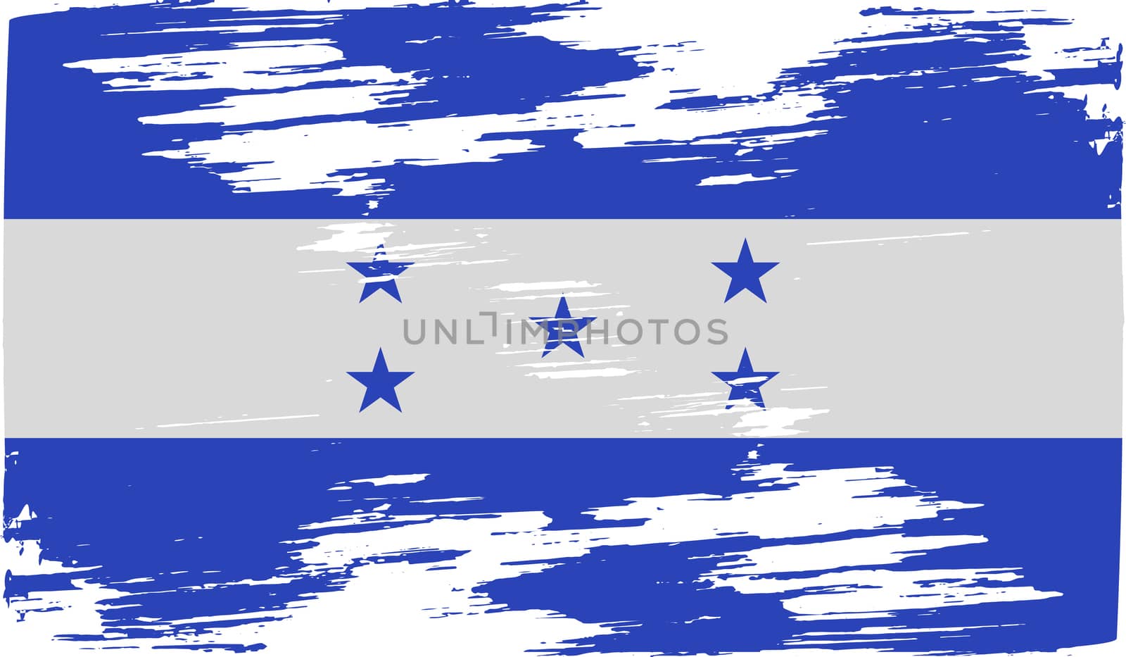 Flag of Honduras with old texture.  by serhii_lohvyniuk