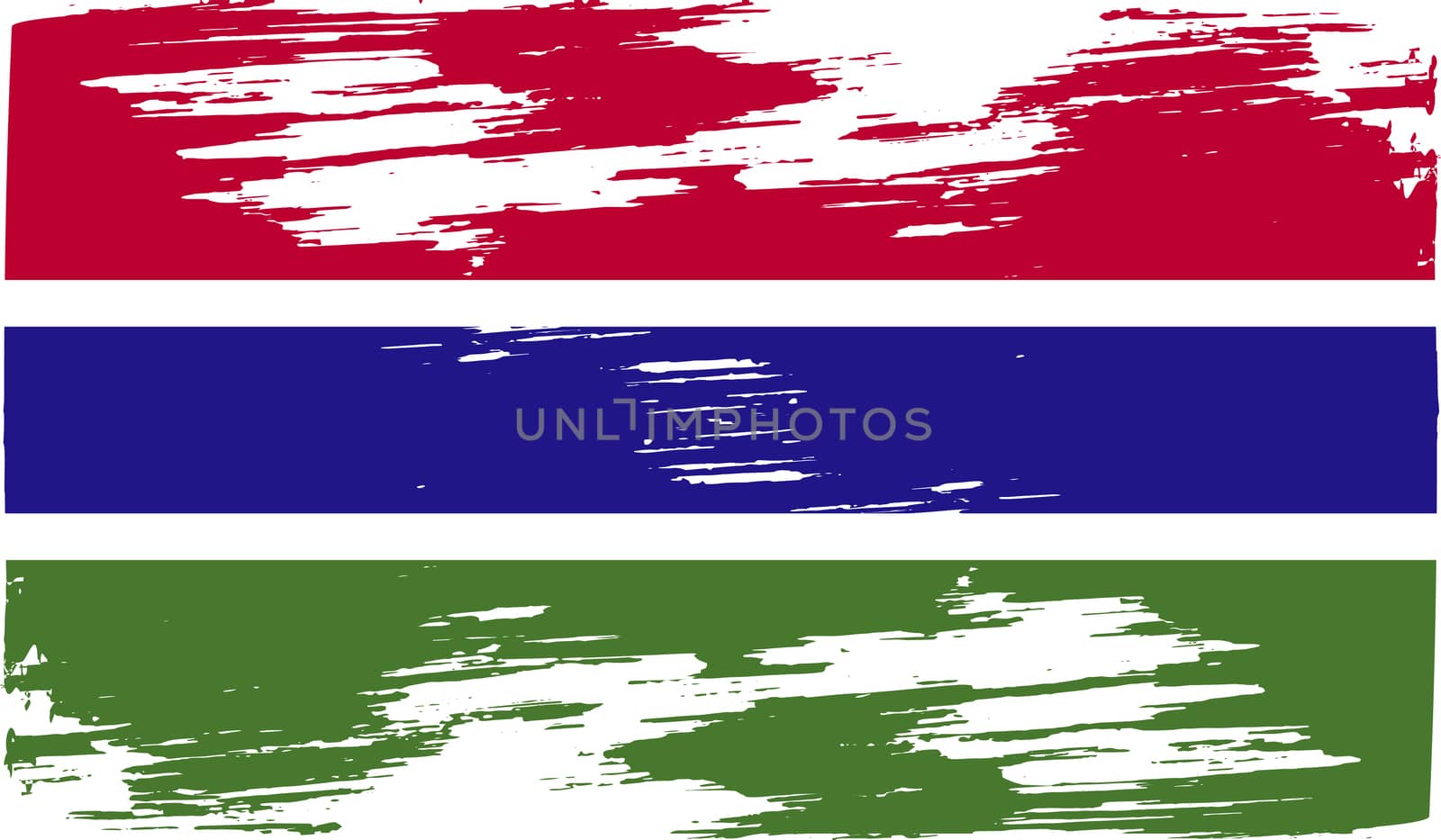 Flag of Gambia with old texture.  by serhii_lohvyniuk