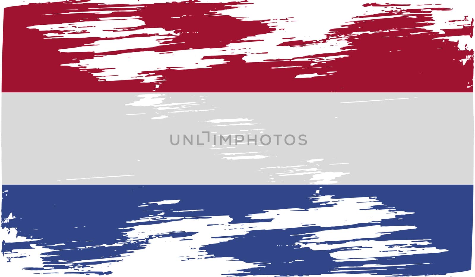 Flag of Netherlands with old texture.  by serhii_lohvyniuk