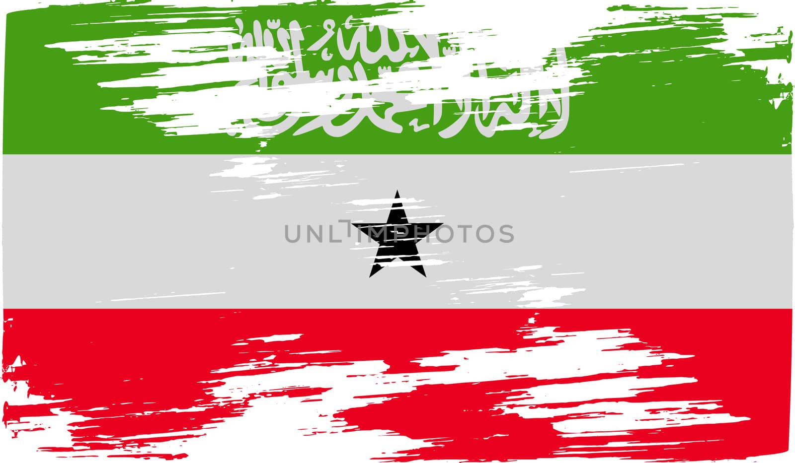 Flag of Somaliland with old texture.  by serhii_lohvyniuk