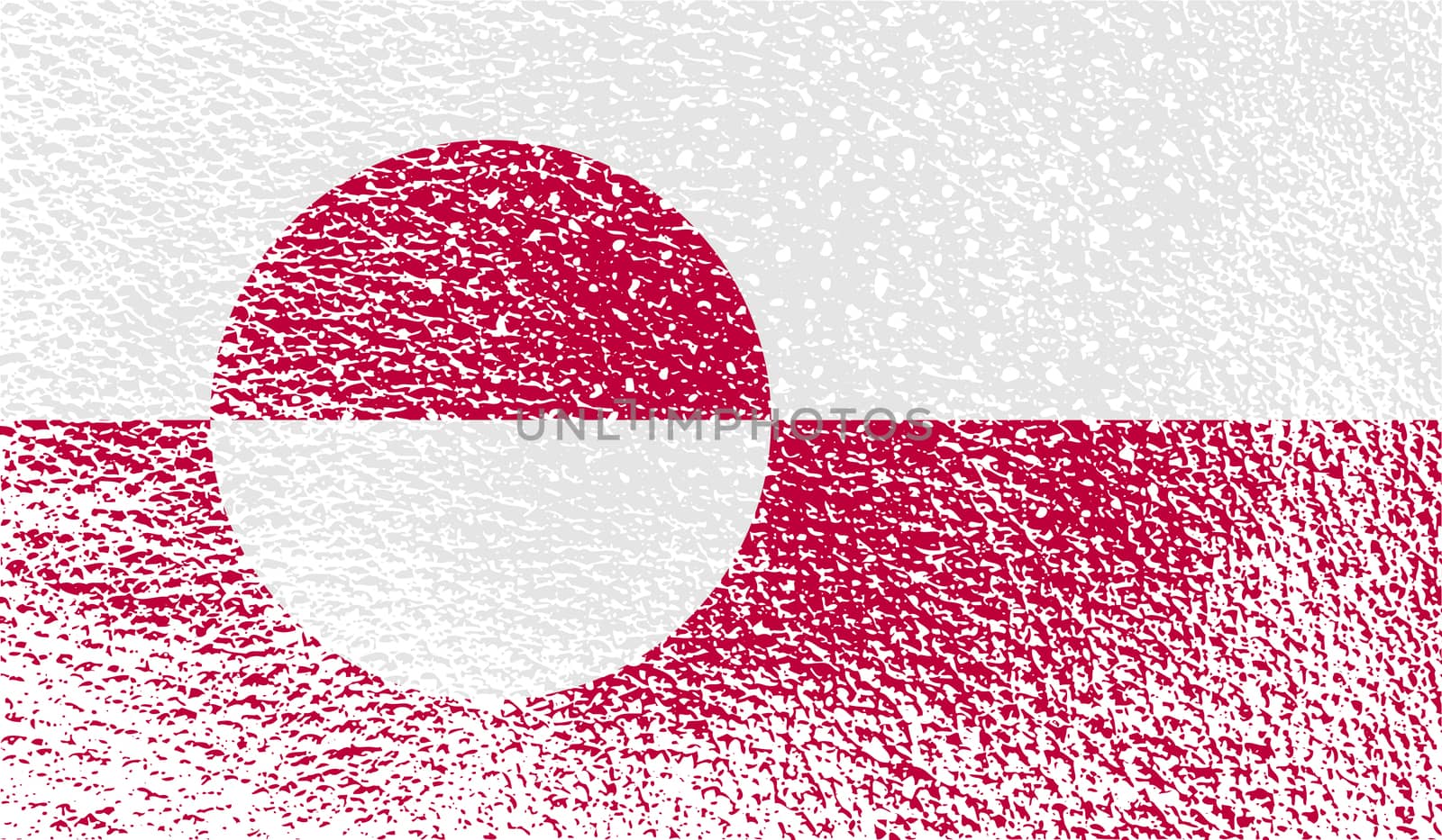 Flag of Greenland with old texture.  by serhii_lohvyniuk