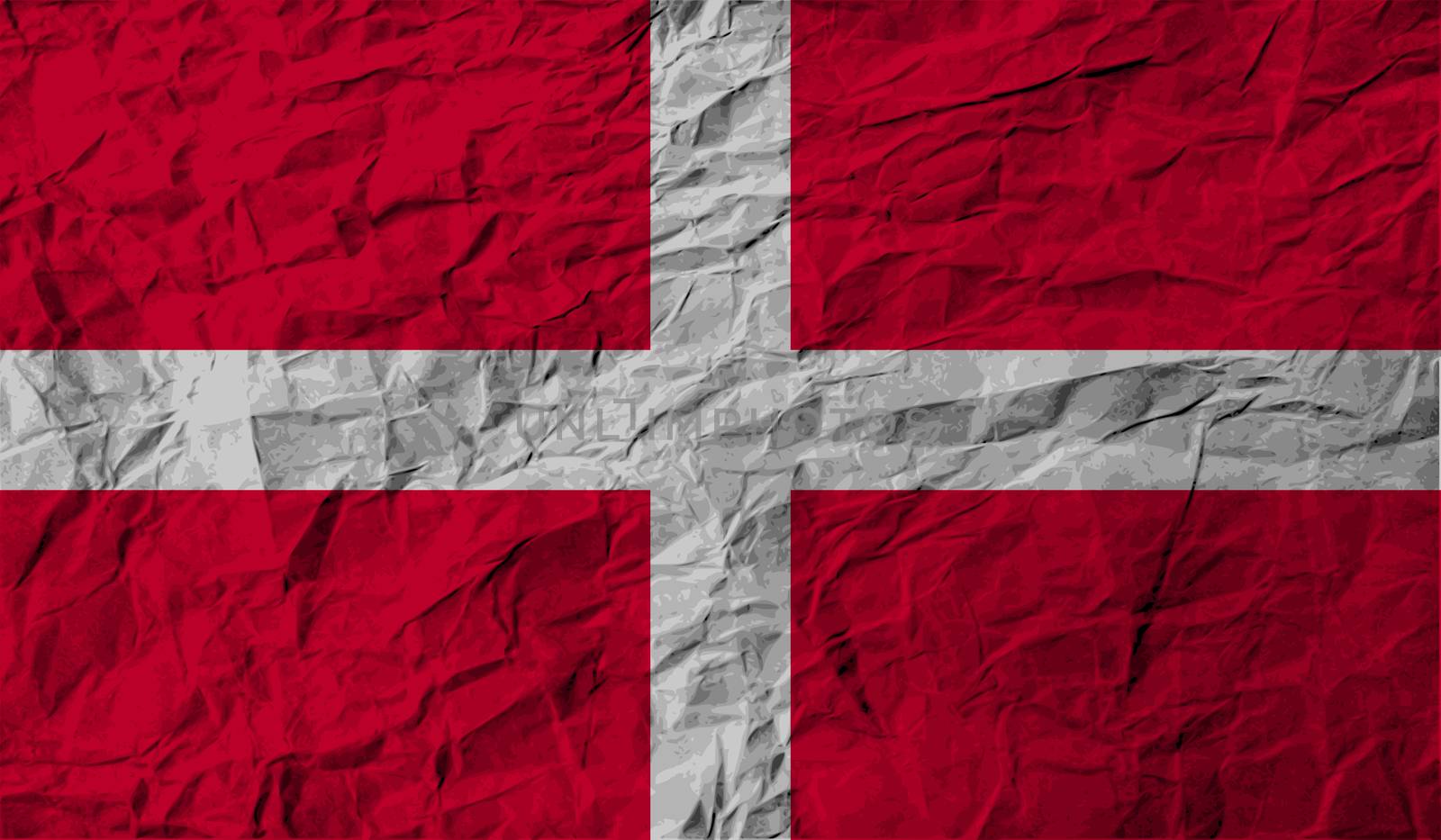 Flag of Military Order Malta with old texture.  illustration