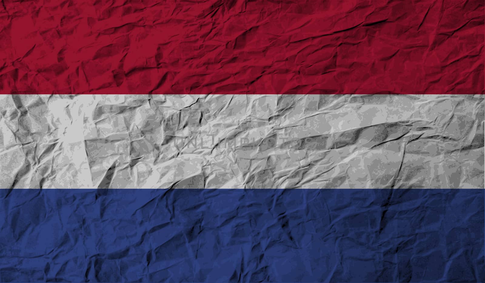 Flag of Netherlands with old texture.  by serhii_lohvyniuk