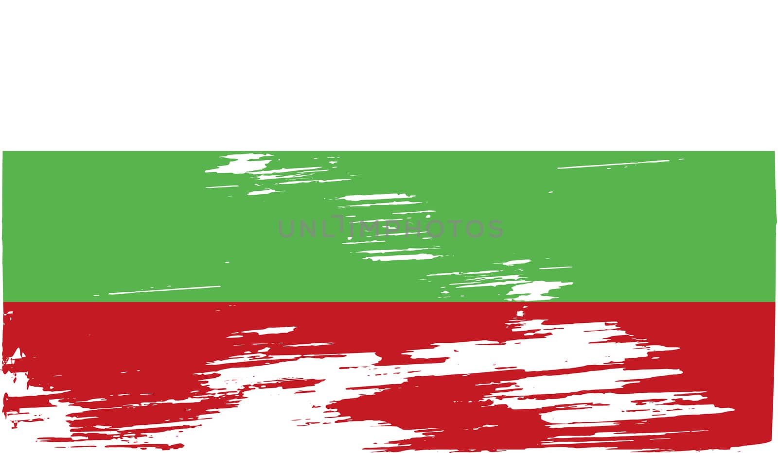 Flag of Bulgaria with old texture.  by serhii_lohvyniuk