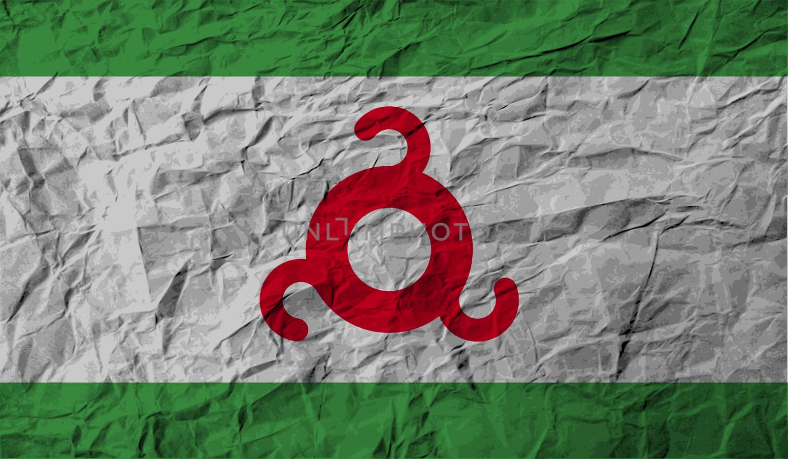 Flag of Ingushetia with old texture.  by serhii_lohvyniuk