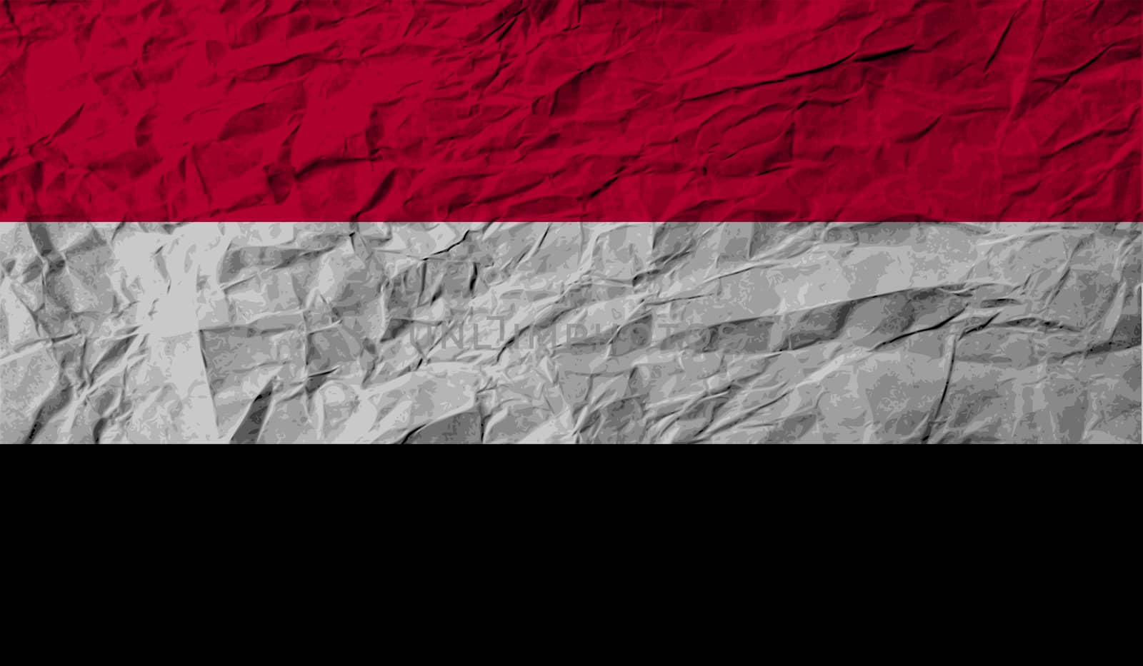 Flag of Yemen with old texture.  by serhii_lohvyniuk