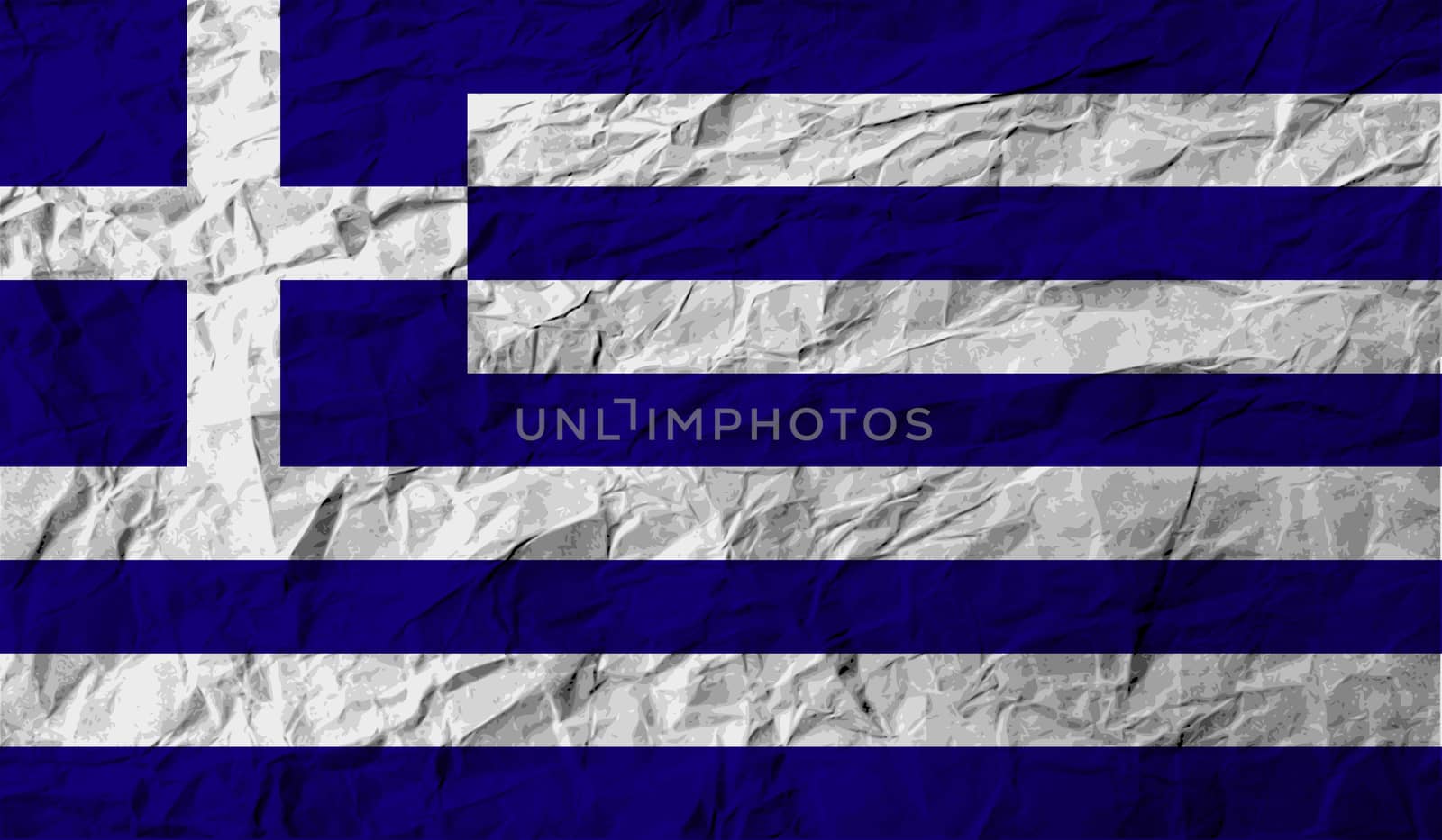 Flag of Greece with old texture.  by serhii_lohvyniuk