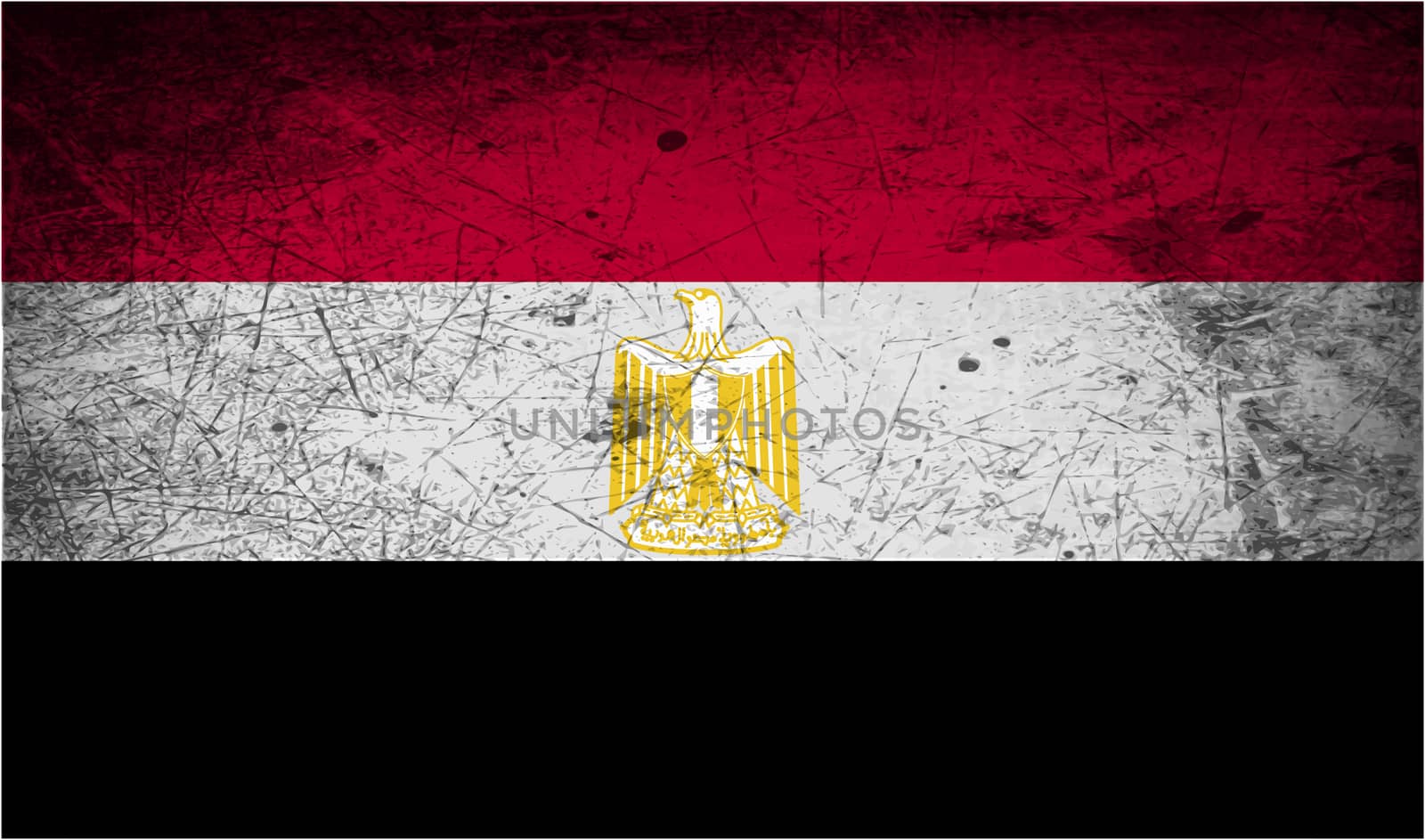 Flag of Egypt with old texture.  by serhii_lohvyniuk