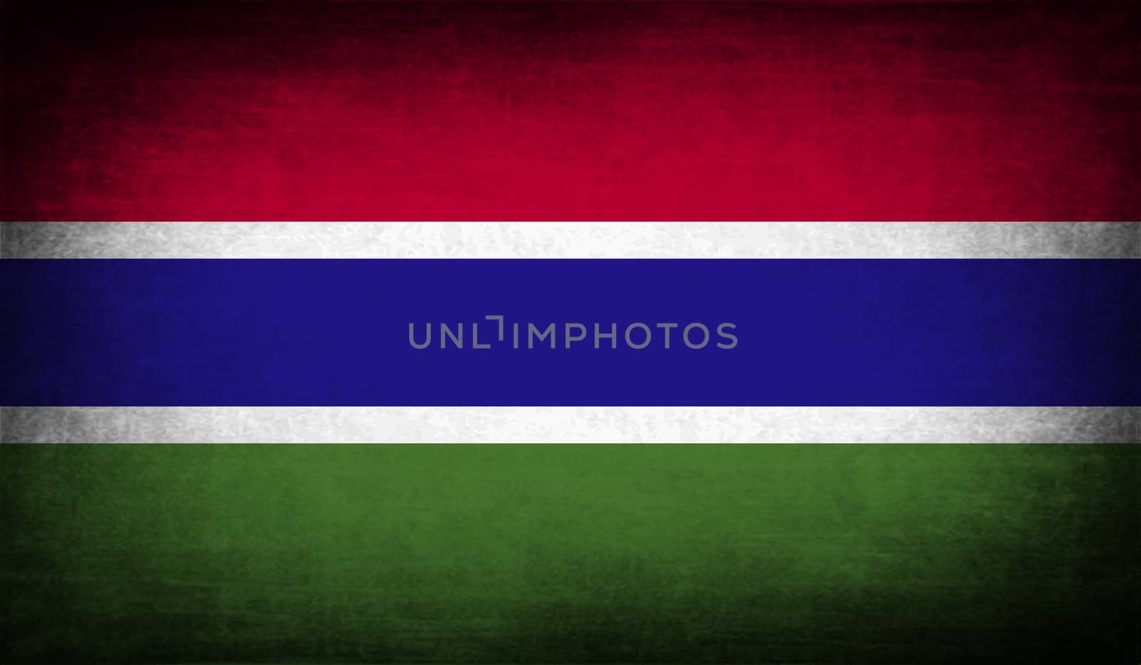 Flag of Gambia with old texture.  by serhii_lohvyniuk