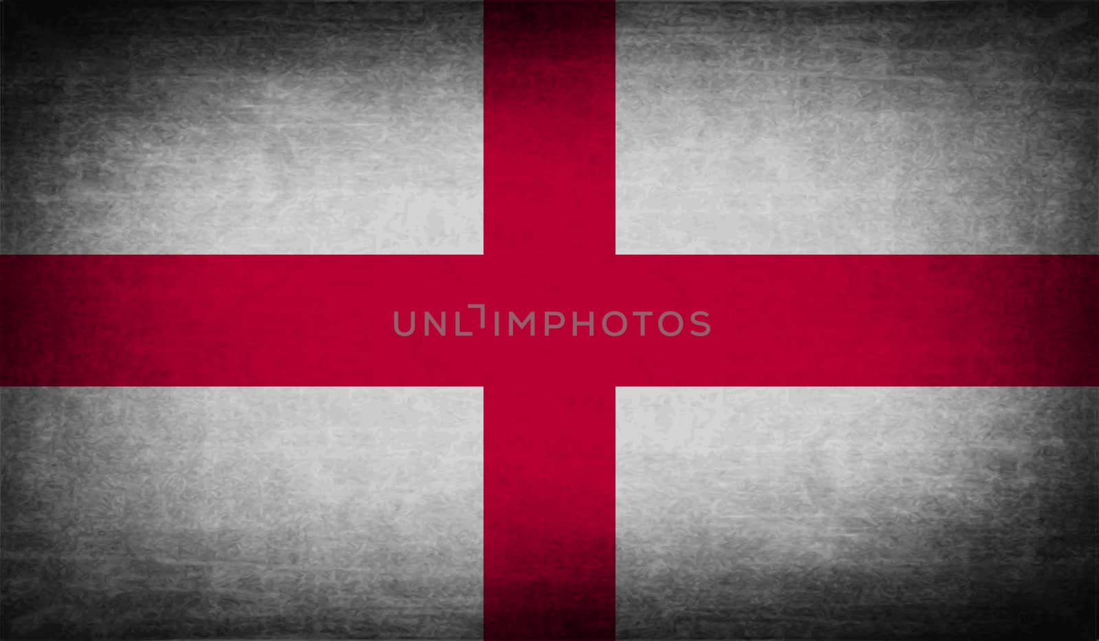 Flag of England with old texture.  illustration