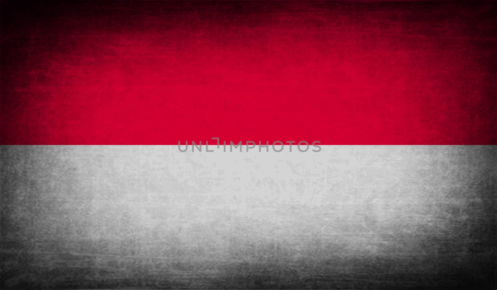 Flag of Monaco with old texture.  illustration