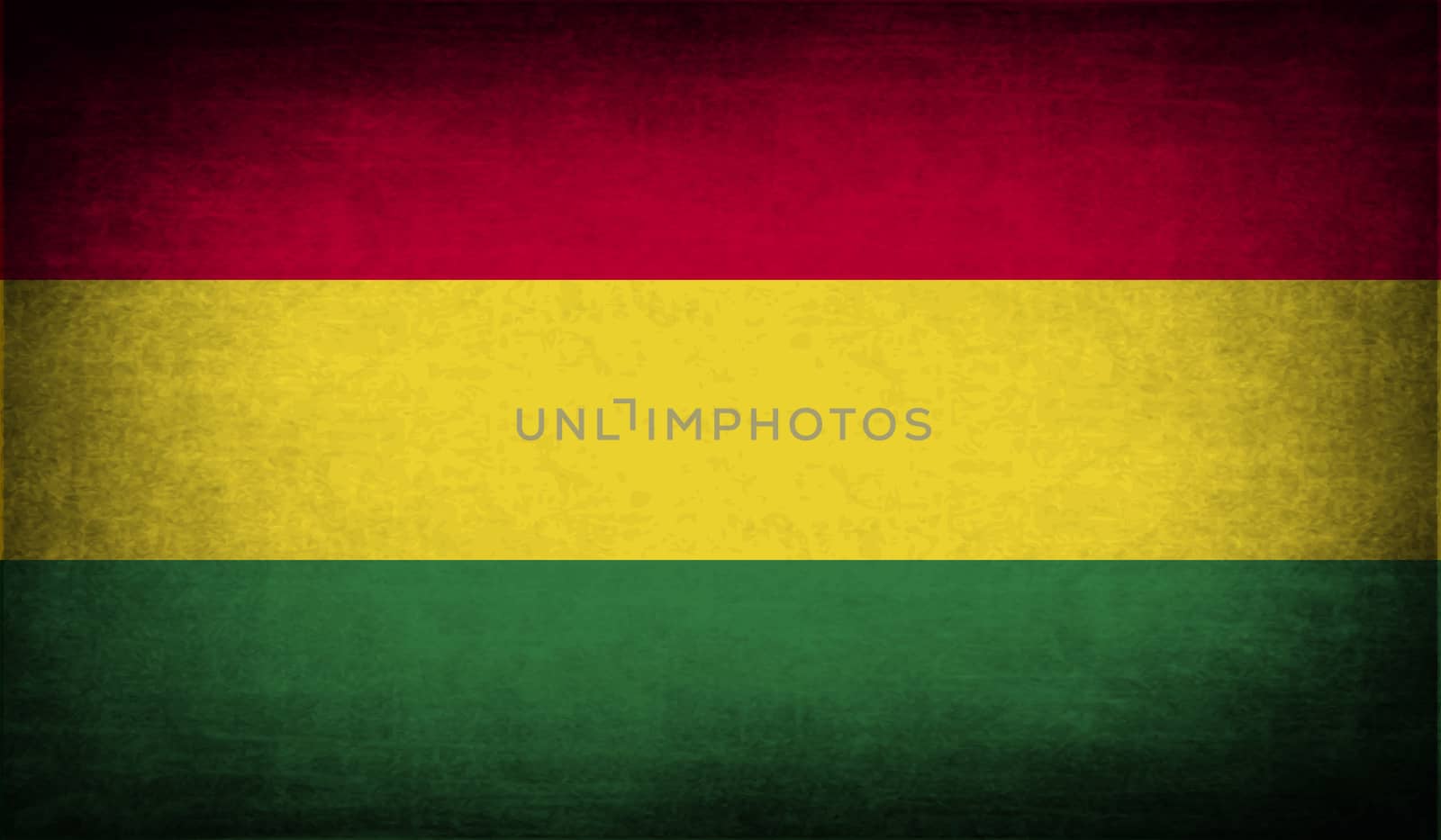 Flag of Bolivia with old texture.  illustration