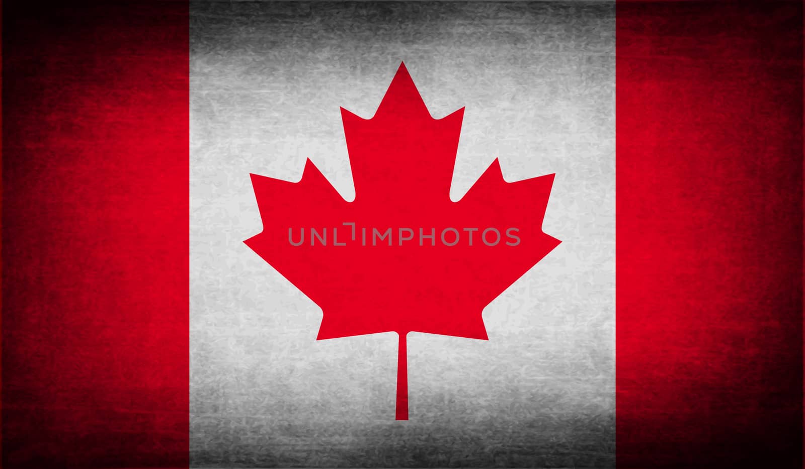 Flag of Canada with old texture.  by serhii_lohvyniuk