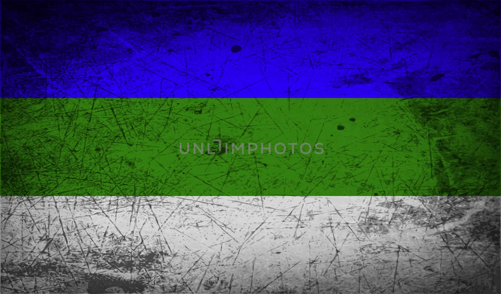 Flag of Komi with old texture.  by serhii_lohvyniuk